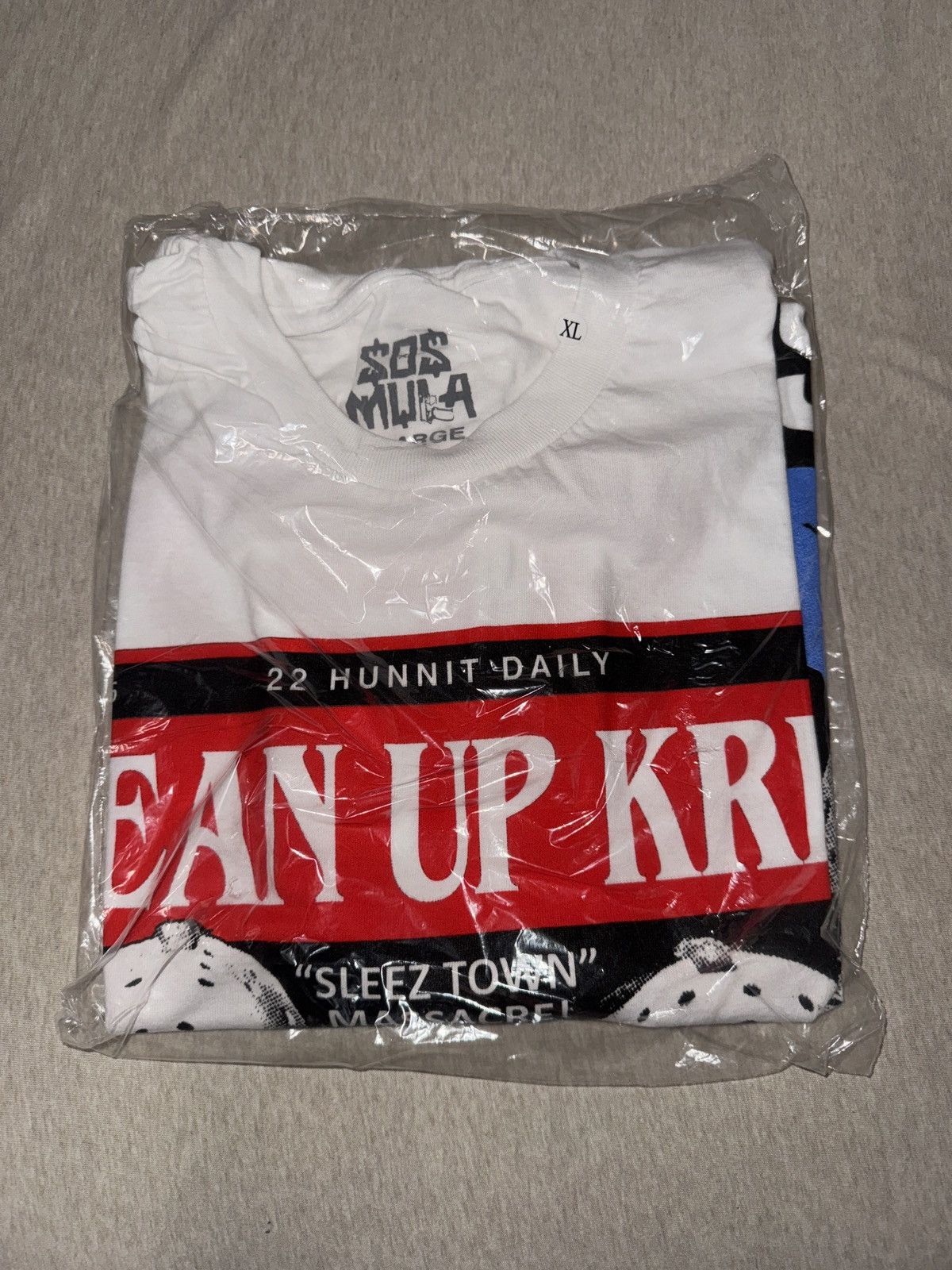 Band Tees (NEW) SOSMULA MASSACRE TEE KLEAN UP KREW MERCH Size US XL / EU 56 / 4 - 1 Thumbnail