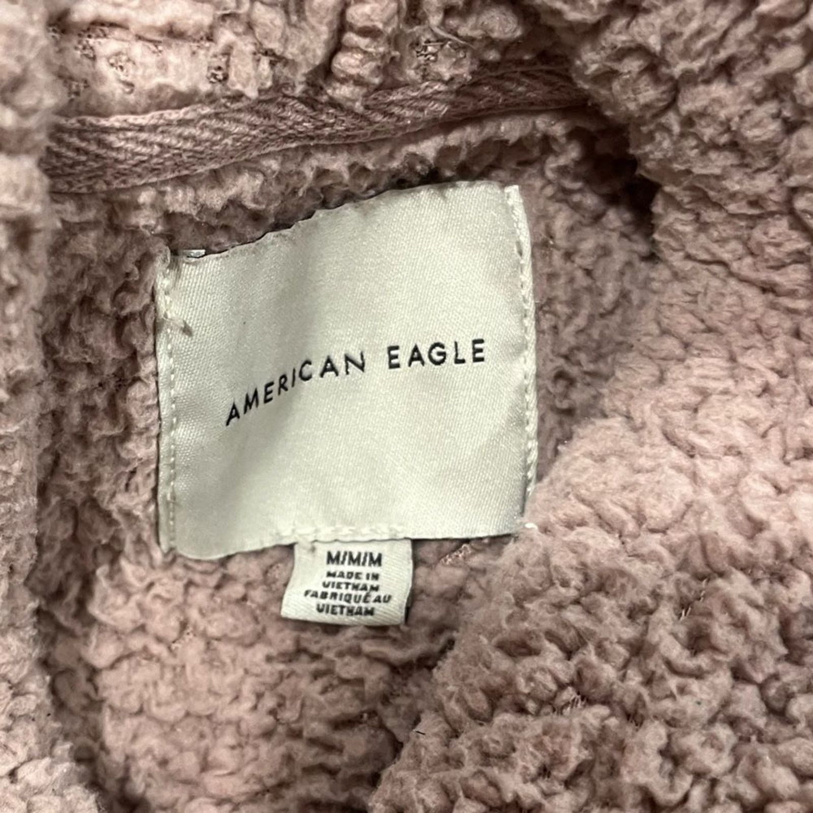 American Eagle Outfitters American Eagle Sherpa Hoodie Sweatshirt Long Sleeve Pullover Size M / US 6-8 / IT 42-44 - 4 Thumbnail
