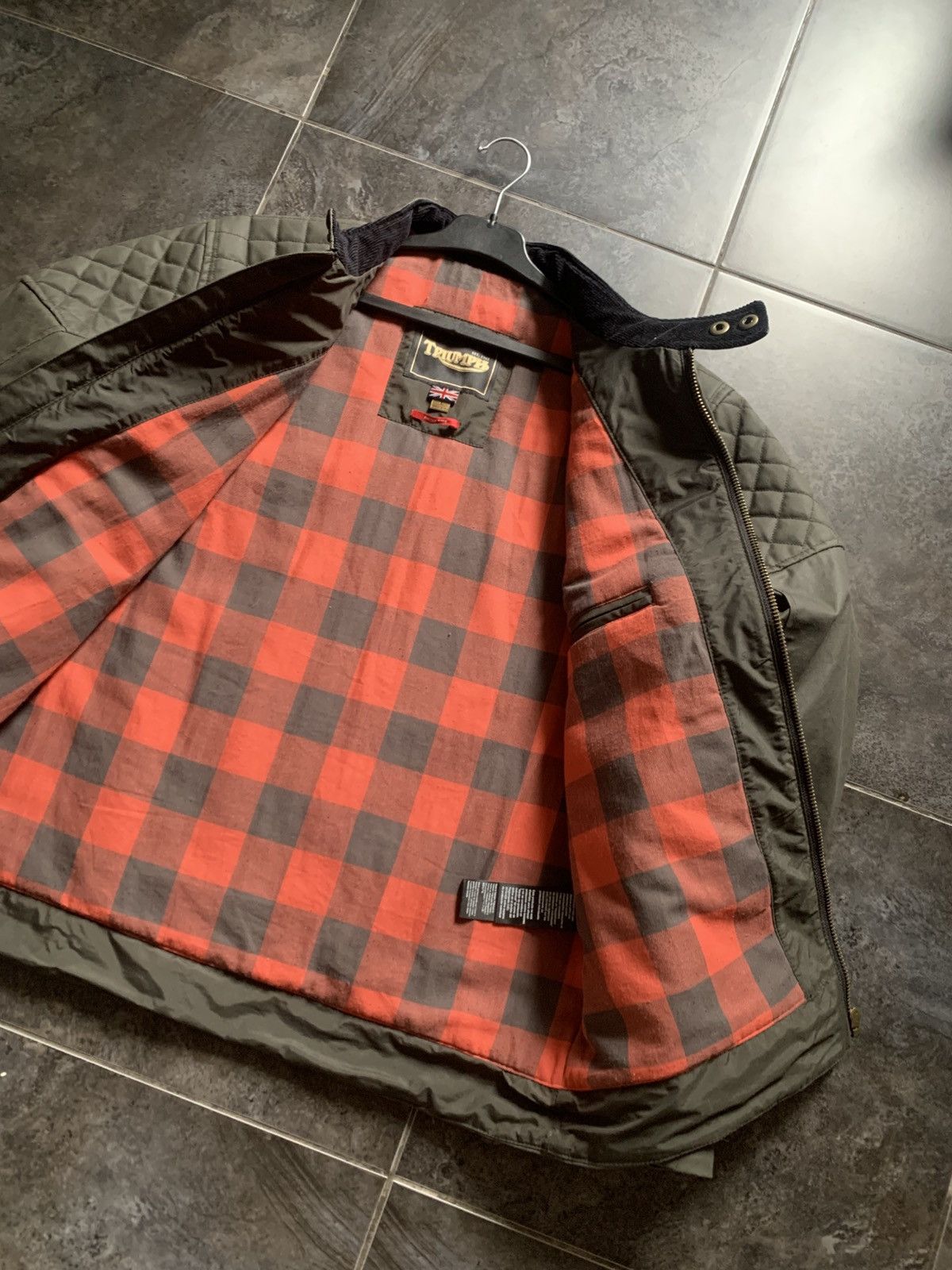 Vintage Triumph Moto Kirk Waxed jacket Size US L / EU 52-54 / 3 - 9 Thumbnail