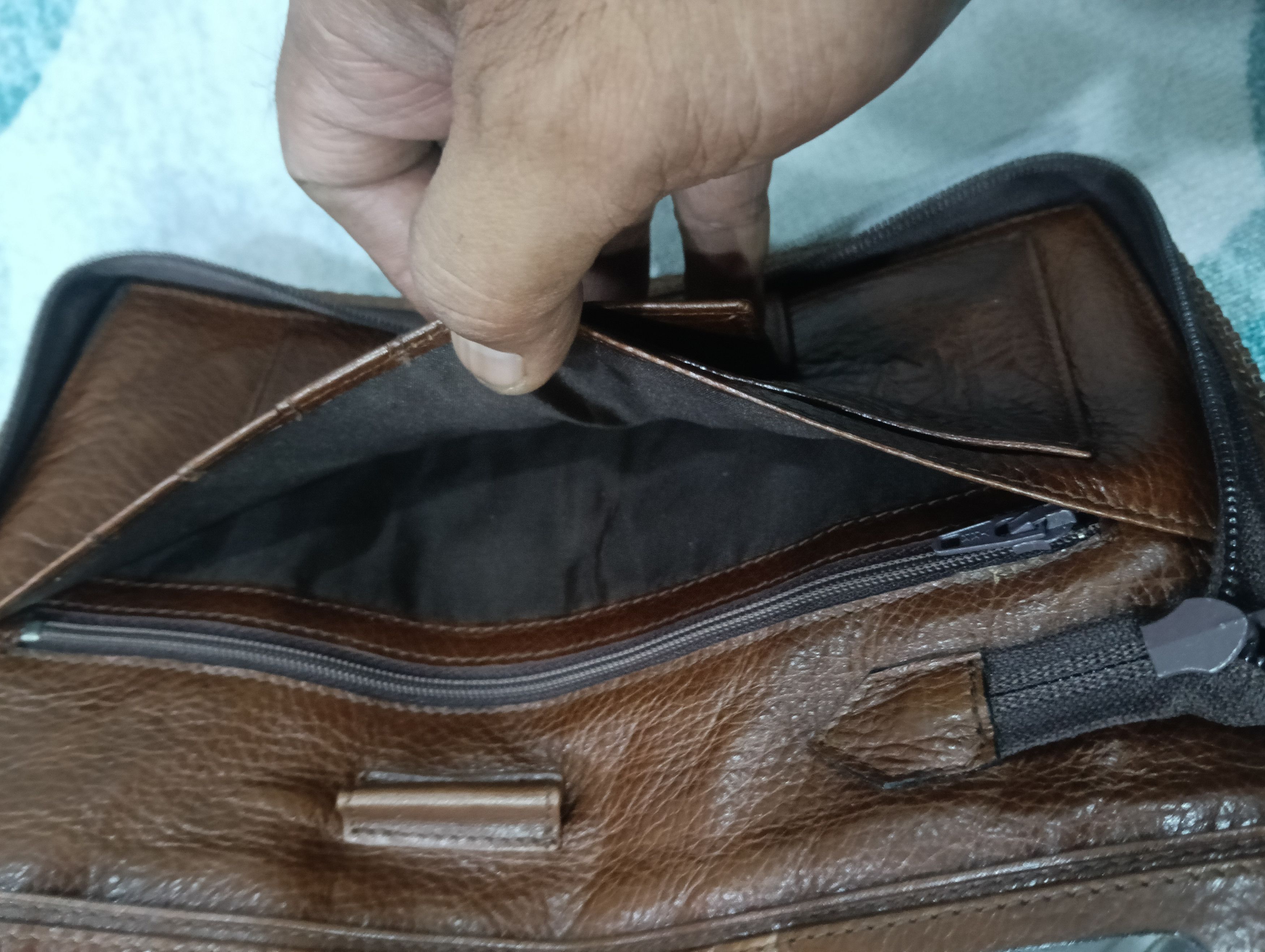 Designer × Leather Vintage Heather Sheehan Bag Like pouch Size ONE SIZE - 10 Thumbnail