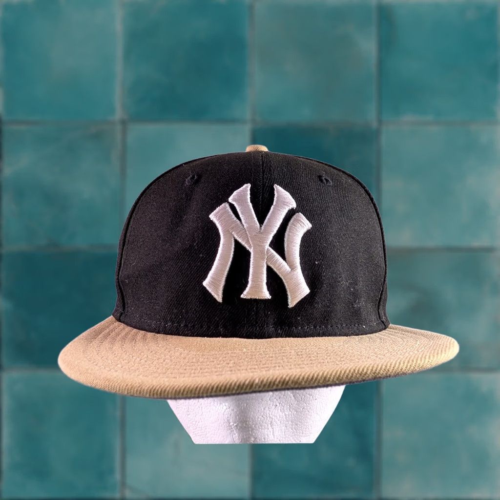 New Era New Era 59FIFTY NY Yankees 1977 All Star Game Patch Hat Black Tan 7 1/4 Fitted Size ONE SIZE - 1 Thumbnail