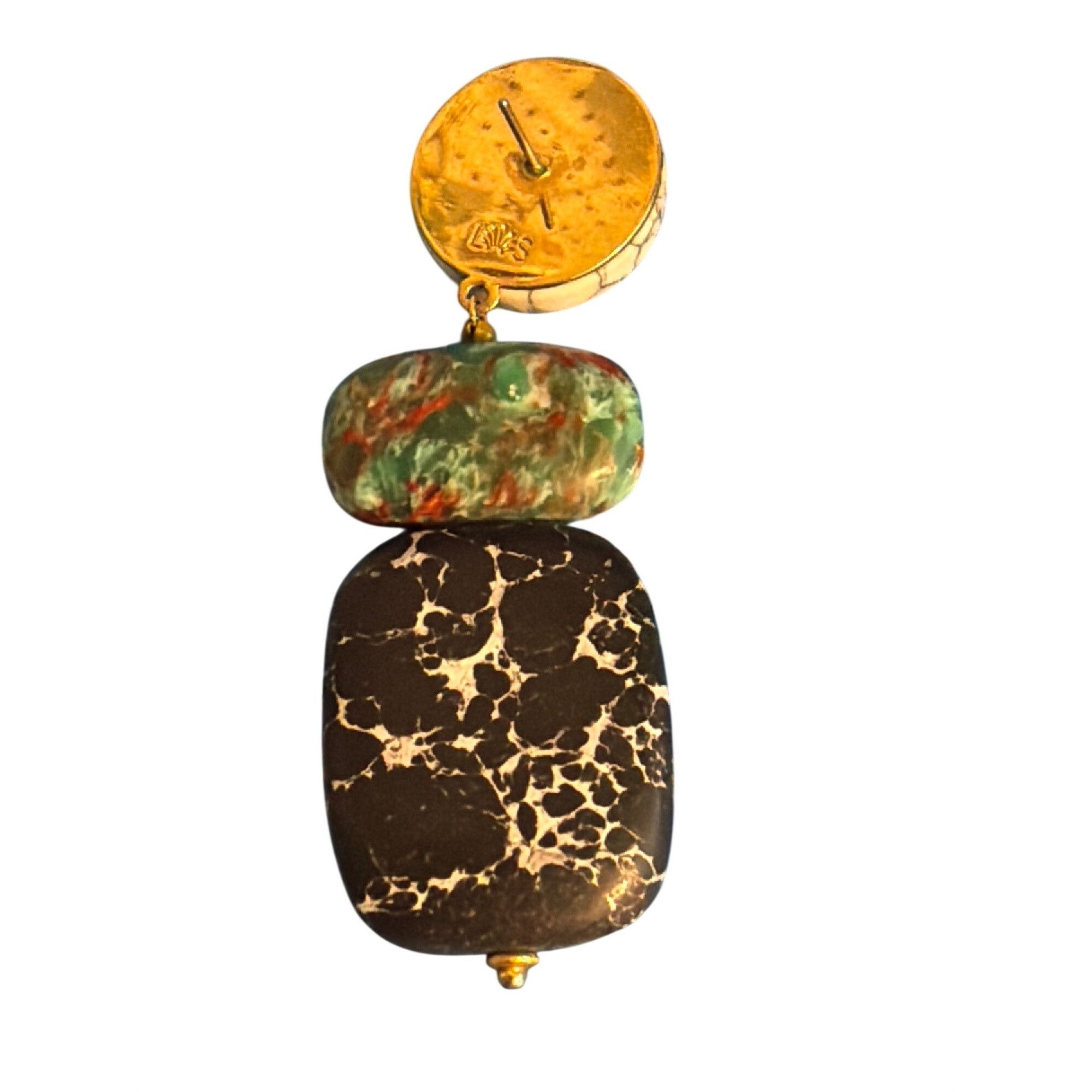 Other Lele Sadoughi Boulder Drop SINGLE Earring Dyed Howlite Repla Size ONE SIZE - 4 Thumbnail