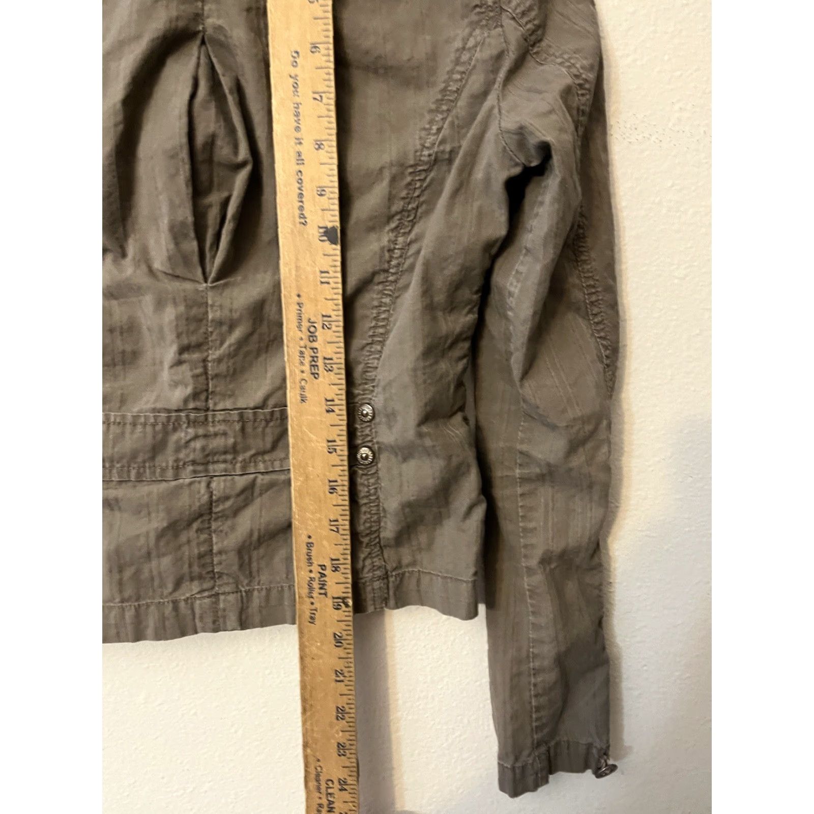 Aeropostale AEROPOSTALE Womens Jacket Shirt Button Up Brown 100% Cotton S Peacoat Vintage Casual Mens Womens Boys Girls Size S / US 4 / IT 40 - 4 Thumbnail