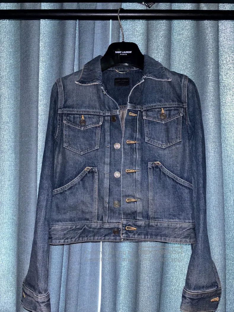 Saint Laurent Paris Saint Laurent Paris Denim Jacket Size S / US 4 / IT 40 - 1 Thumbnail