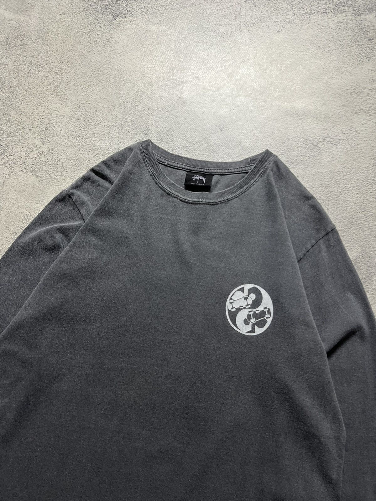 Stussy Vintage Y2k Faded Style Stussy 🩶 Japan Skate Long Sleeve 00s Size US S / EU 44-46 / 1 - 5 Thumbnail