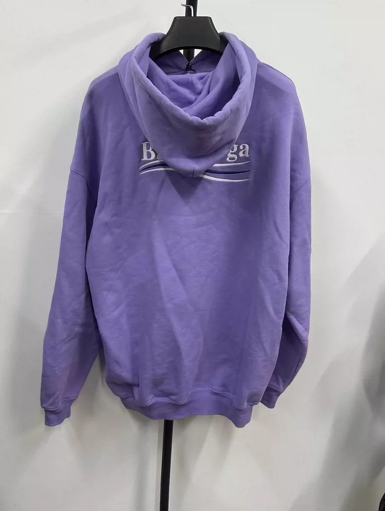 Balenciaga Balenciaga LogoLogoEmbroidered Pullover Hoodie Size US L / EU 52-54 / 3 - 2 Thumbnail