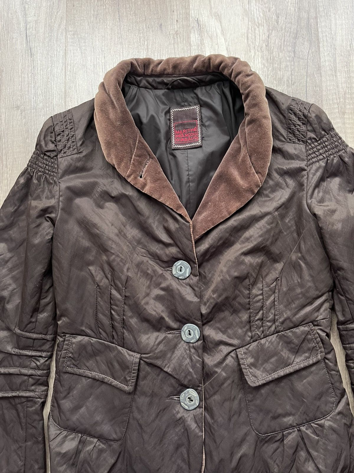 Japanese Brand × Marithe + Francois Girbaud × Vintage Vintage Marithe Francois Girbaud Anant-Garde Brown Jacket Size M / US 6-8 / IT 42-44 - 7 Thumbnail