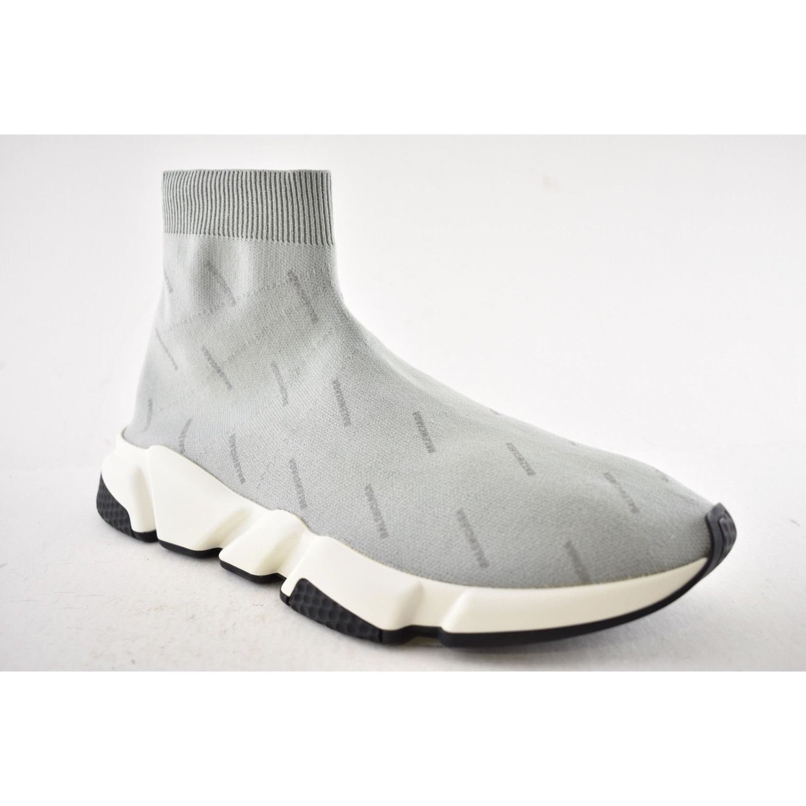 Balenciaga Balenciaga Speed Sock Grey Reflective High Top Sneaker 44 11 Size US 11 / EU 44 - 4 Thumbnail