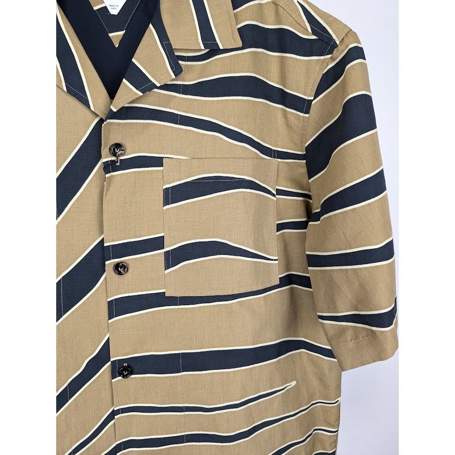 Bottega Veneta o1rshd1 Cotton Animal Print Shirt in Multicolor Size US M / EU 48-50 / 2 - 4 Thumbnail