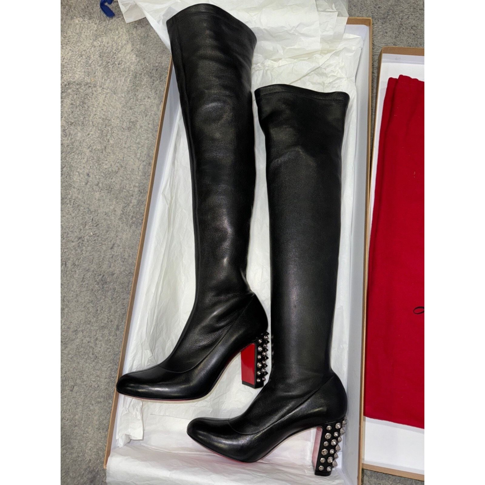 Christian Louboutin Christian Louboutin Study Stretch 85 Black Nappa Leather Size US 6 / IT 36 - 9 Thumbnail