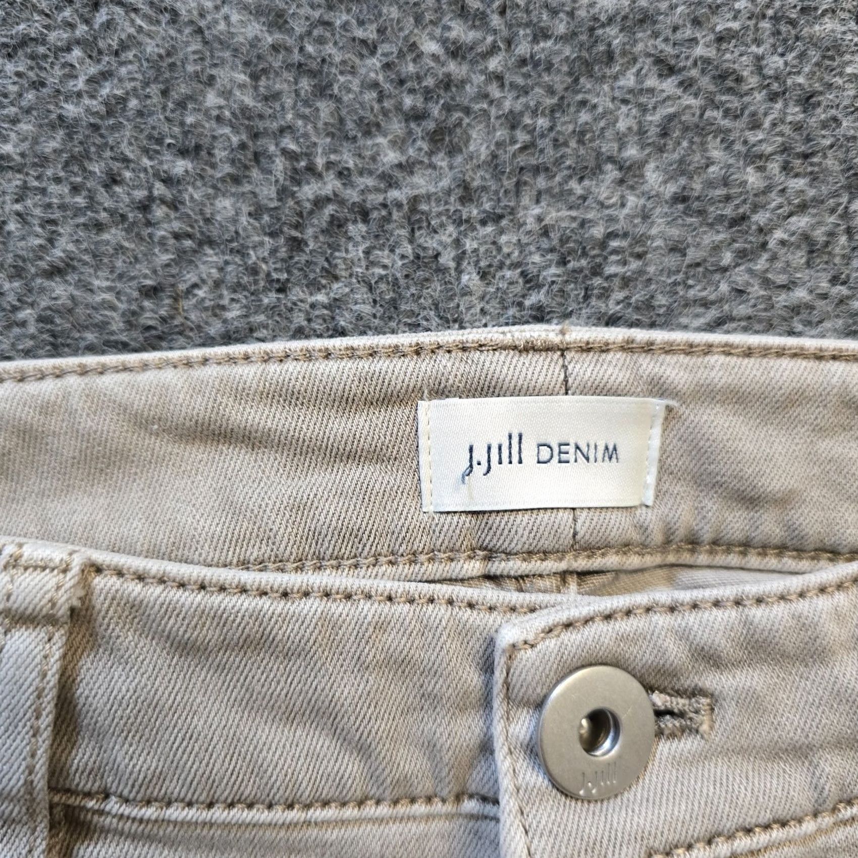 J. Jill J Jill Jeans Petite Gray Denim Boyfriend Straight Leg Mid Rise Casual Zip Size 30" / US 8 / IT 44 - 4 Thumbnail