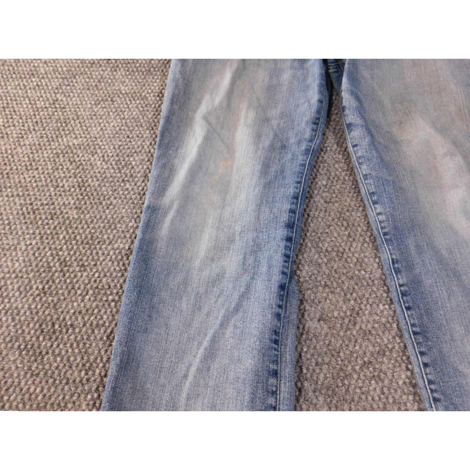 Lee Lee Jeans Mens 32x30 Blue Regular Fit Straight Leg Stretch Waist Light Wash Denim Cotton Pants Mens Regular Fashion Jeans Size US 32 / EU 48 - 3 Thumbnail