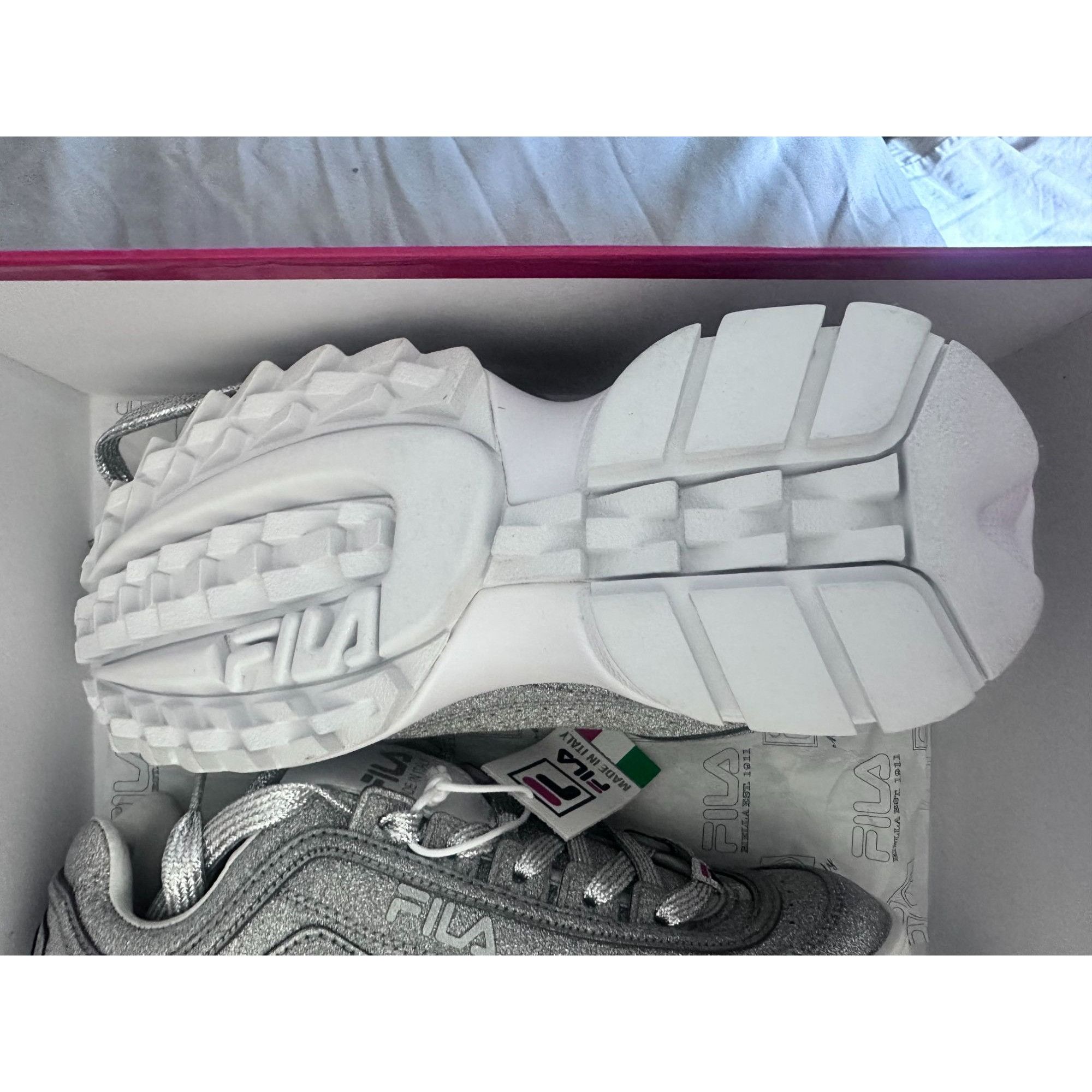 Fila NIB Fila Disruptor 2 Made in Italy Size 7.5 chunky silver gl Size US 7.5 / IT 37.5 - 5 Thumbnail