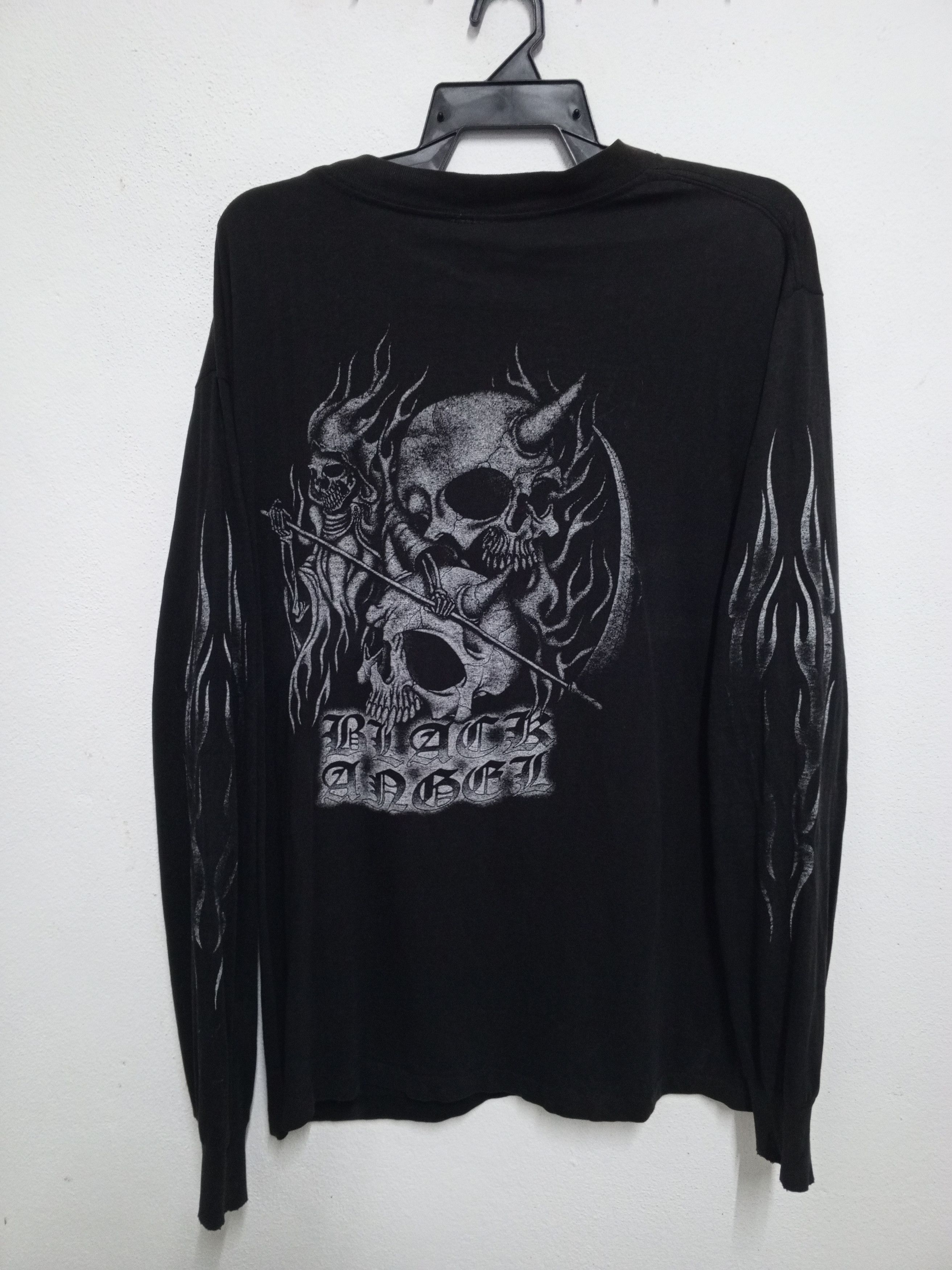 Band Tees { 90s vtg black angel USA } long sleeve tshirt Size US L / EU 52-54 / 3 - 2 Thumbnail