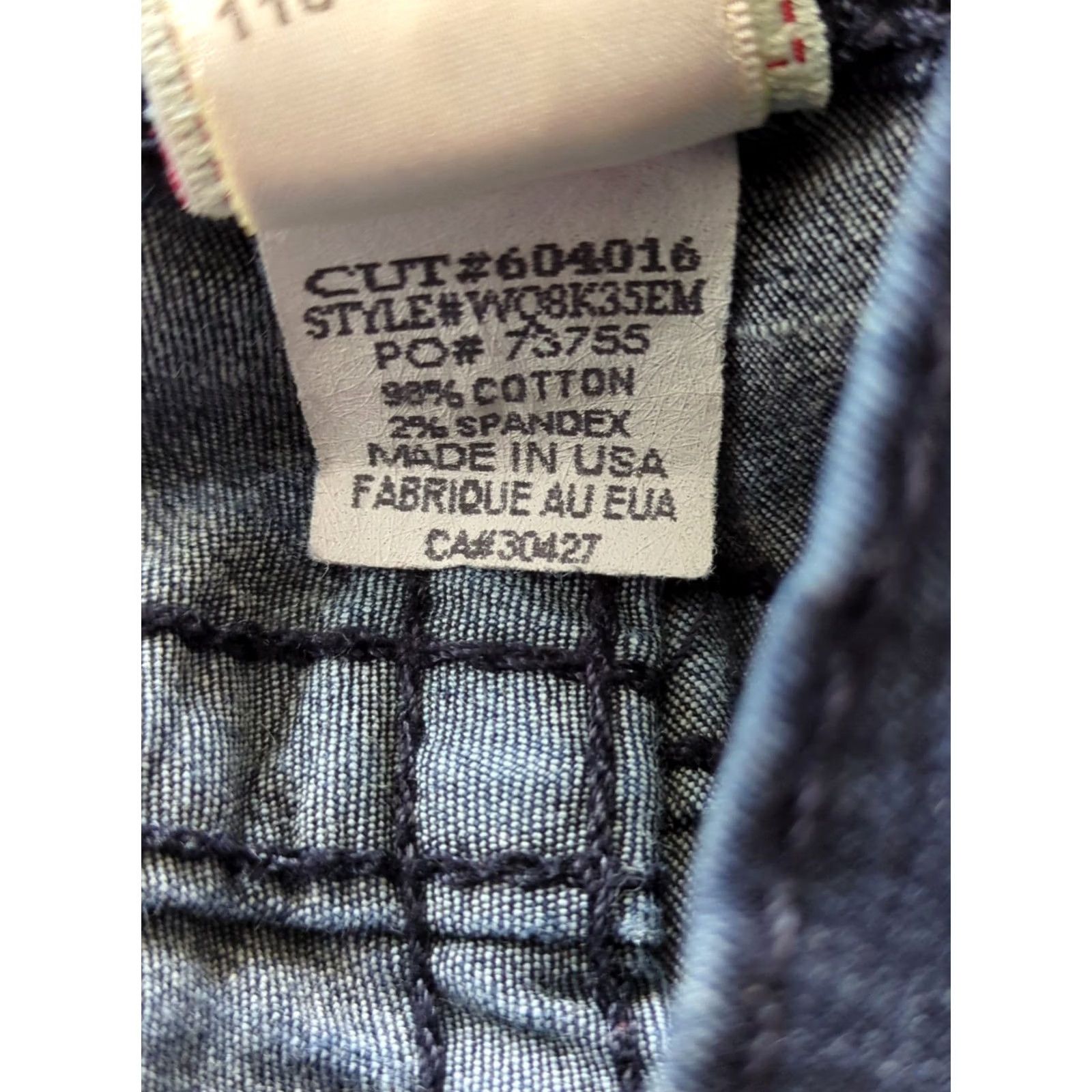 True Religion True Religion Jeans Women Dark Wash Skinny 28 Blue Denim Zip Button Inseam 29 Waist 14 Medium Womens Size 28" / US 6 / IT 42 - 8 Thumbnail