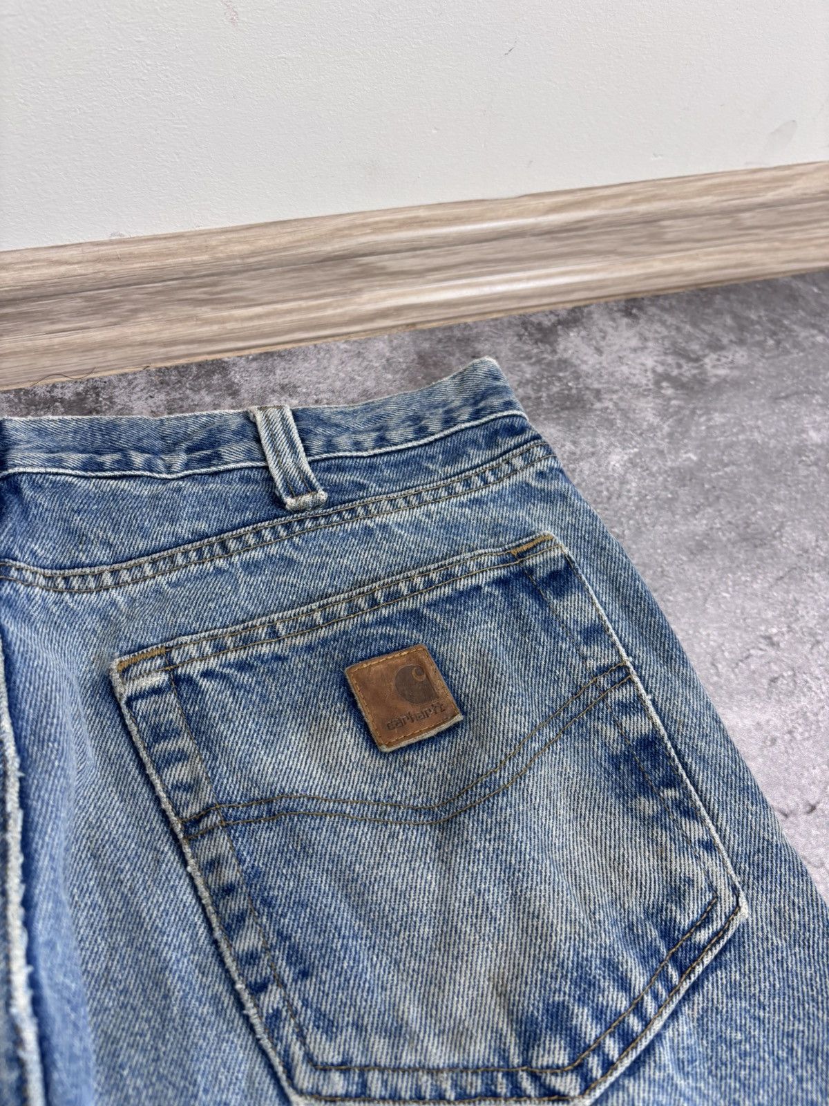 Carhartt Vintage Carhartt Faded Blue Denim Jeans Relaxed Fit Size US 32 / EU 48 - 10 Thumbnail