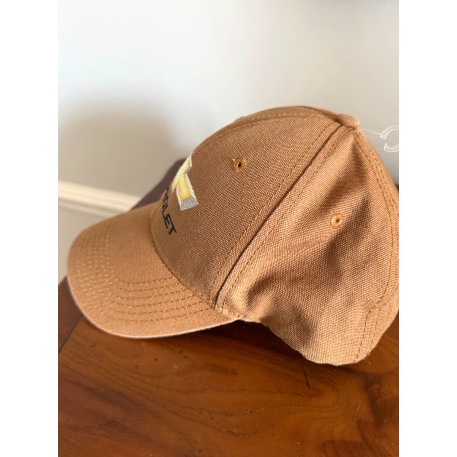 Carhartt VINTAGE? No — Hat Chevrolet CARHARTT Look OSFA Work Wear Adjustable Snapback Brown Size ONE SIZE - 2 Thumbnail