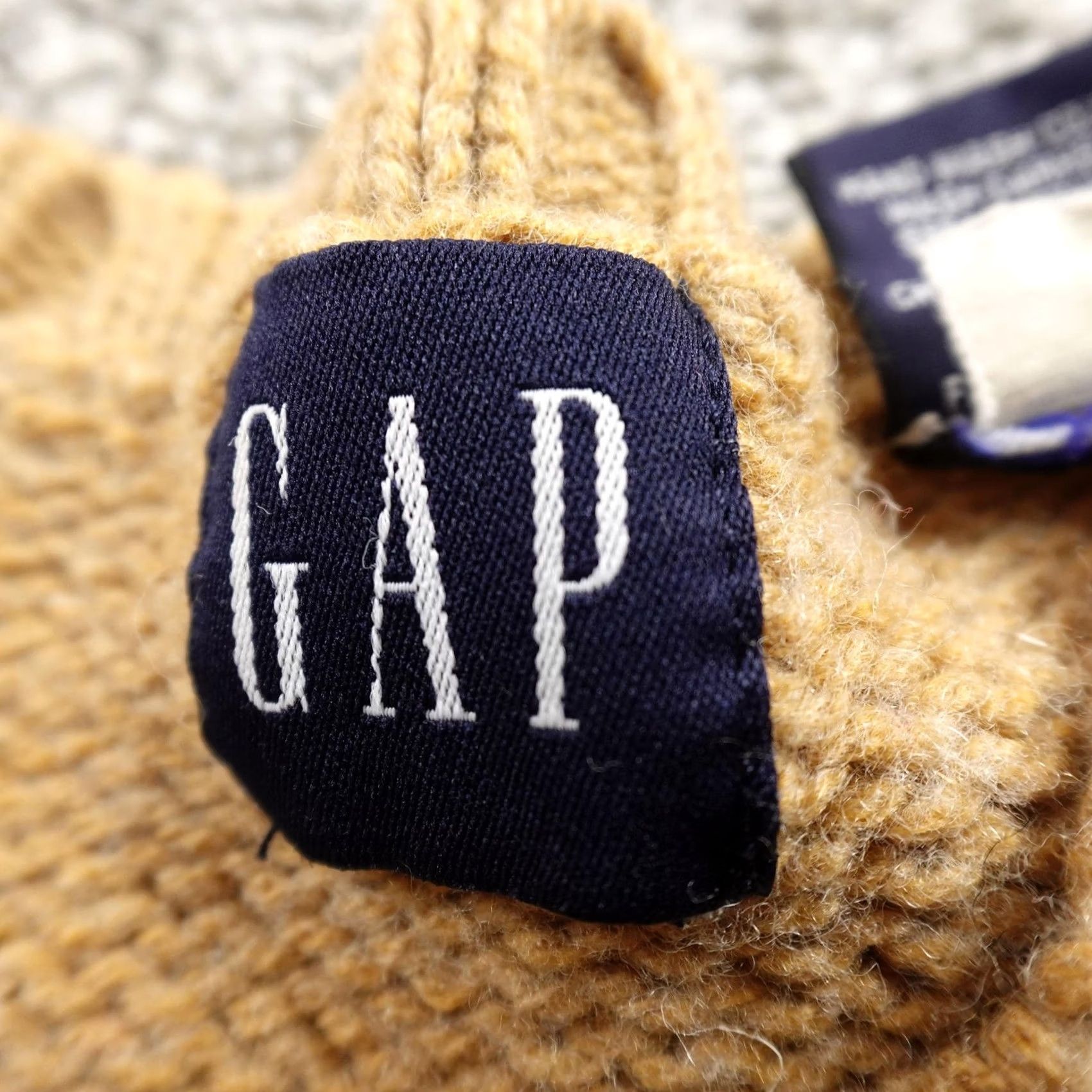 Gap VTG Gap Sweater Womens M Brown Beige Wool Acrylic V-Neck Knit Pullover 90s Y2K Mens? Womens Size M / US 6-8 / IT 42-44 - 6 Thumbnail