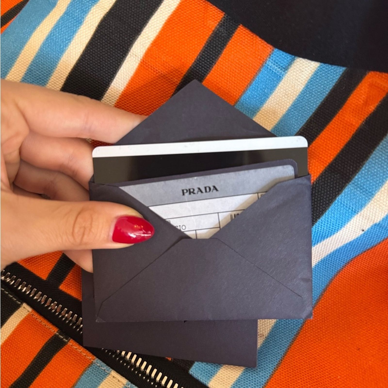 Prada Prada NWT Triangle Logo Canapa Baiadera Cross Body Size ONE SIZE - 5 Thumbnail