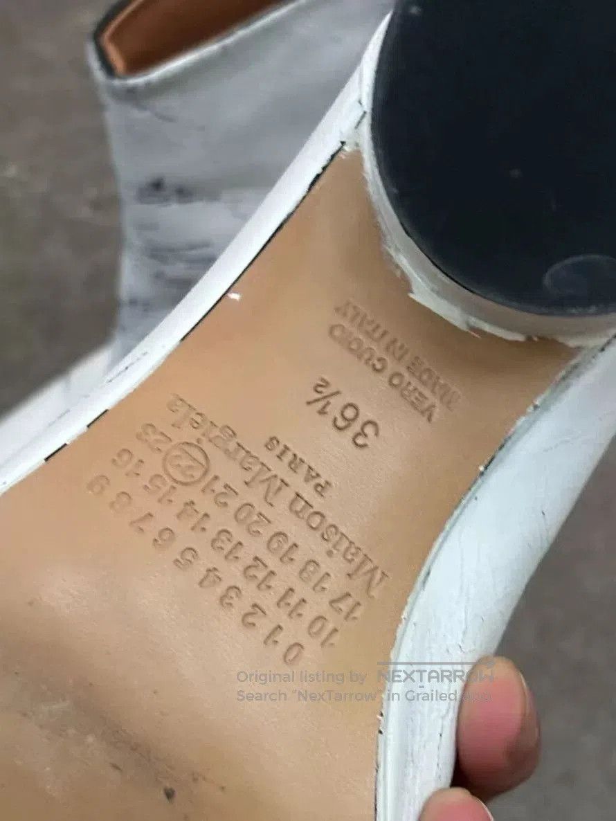 Maison Margiela Maison Margiela Tabi in White Leather. Size US 5.5 / IT 35.5 - 4 Thumbnail