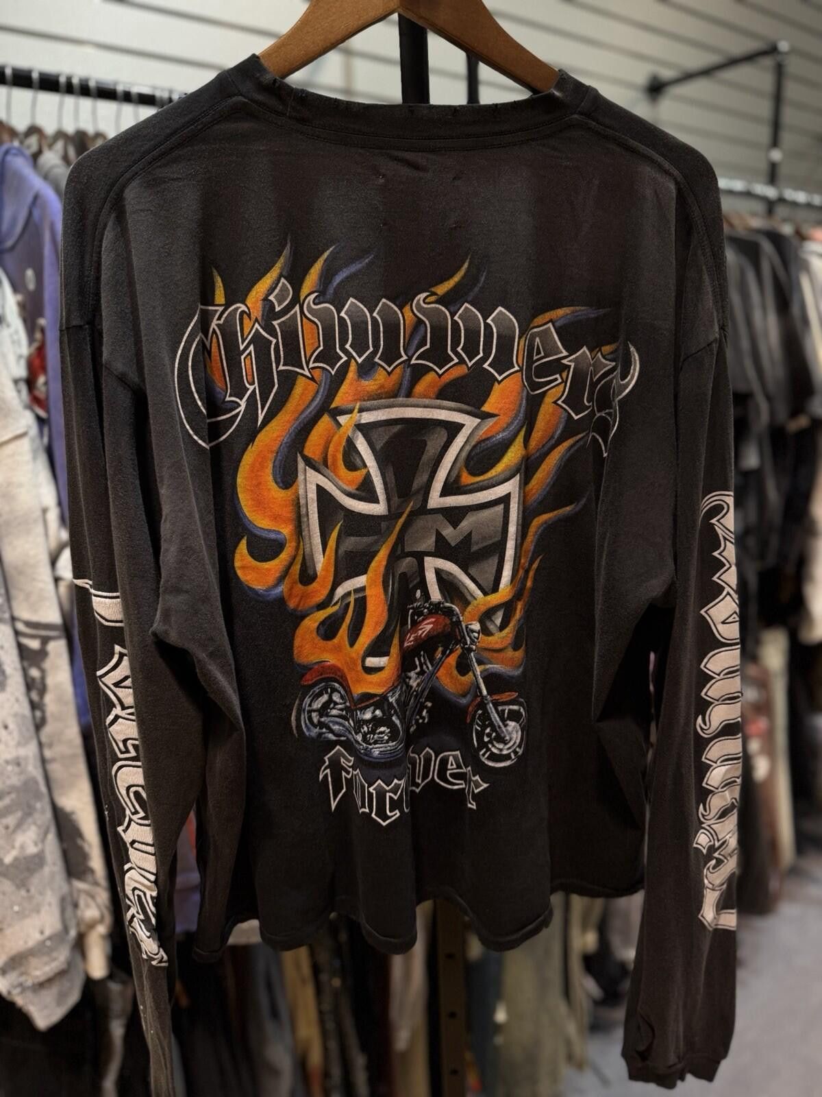 HMDD HMDD Biker Washed Black Longsleeve T-Shirt Size (Medium) Size US M / EU 48-50 / 2 - 5 Thumbnail