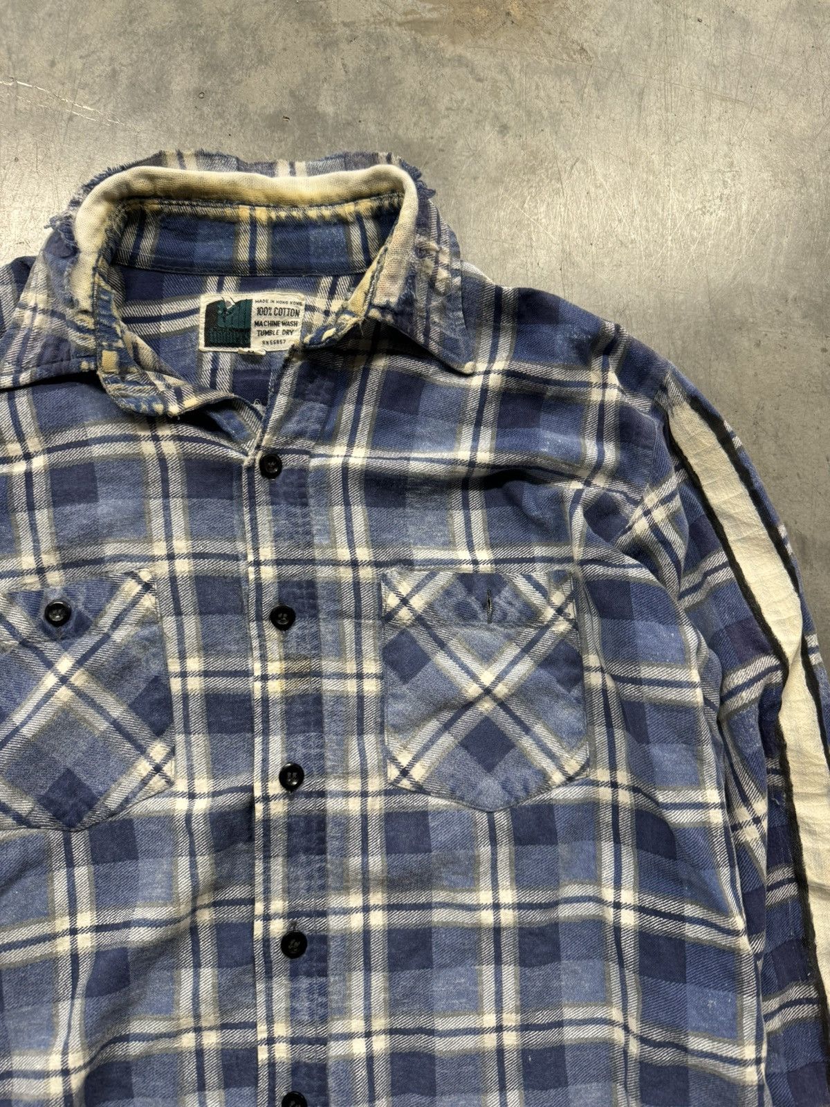 Vintage Vintage 70s Hand Painted Plaid Flannel Size US M / EU 48-50 / 2 - 2 Thumbnail