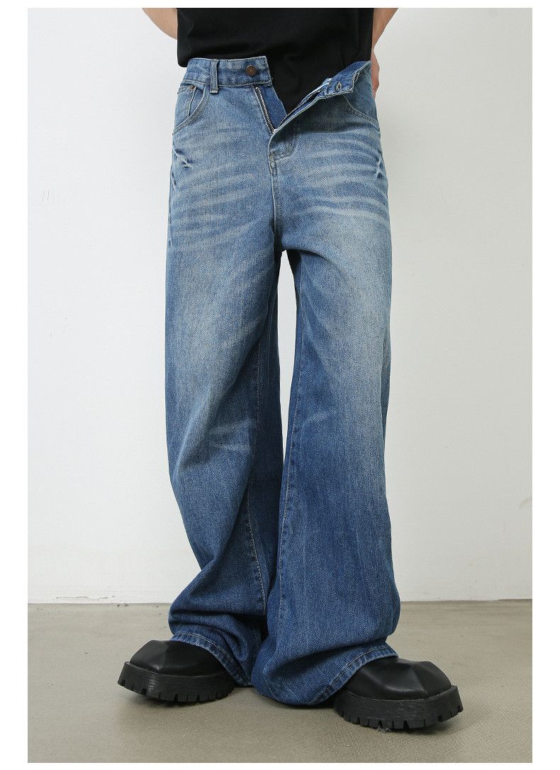 Japanese Brand × Jean Men's Lightning Washed Vintage Loose Straight Jeans Size US 32 / EU 48 - 4 Thumbnail