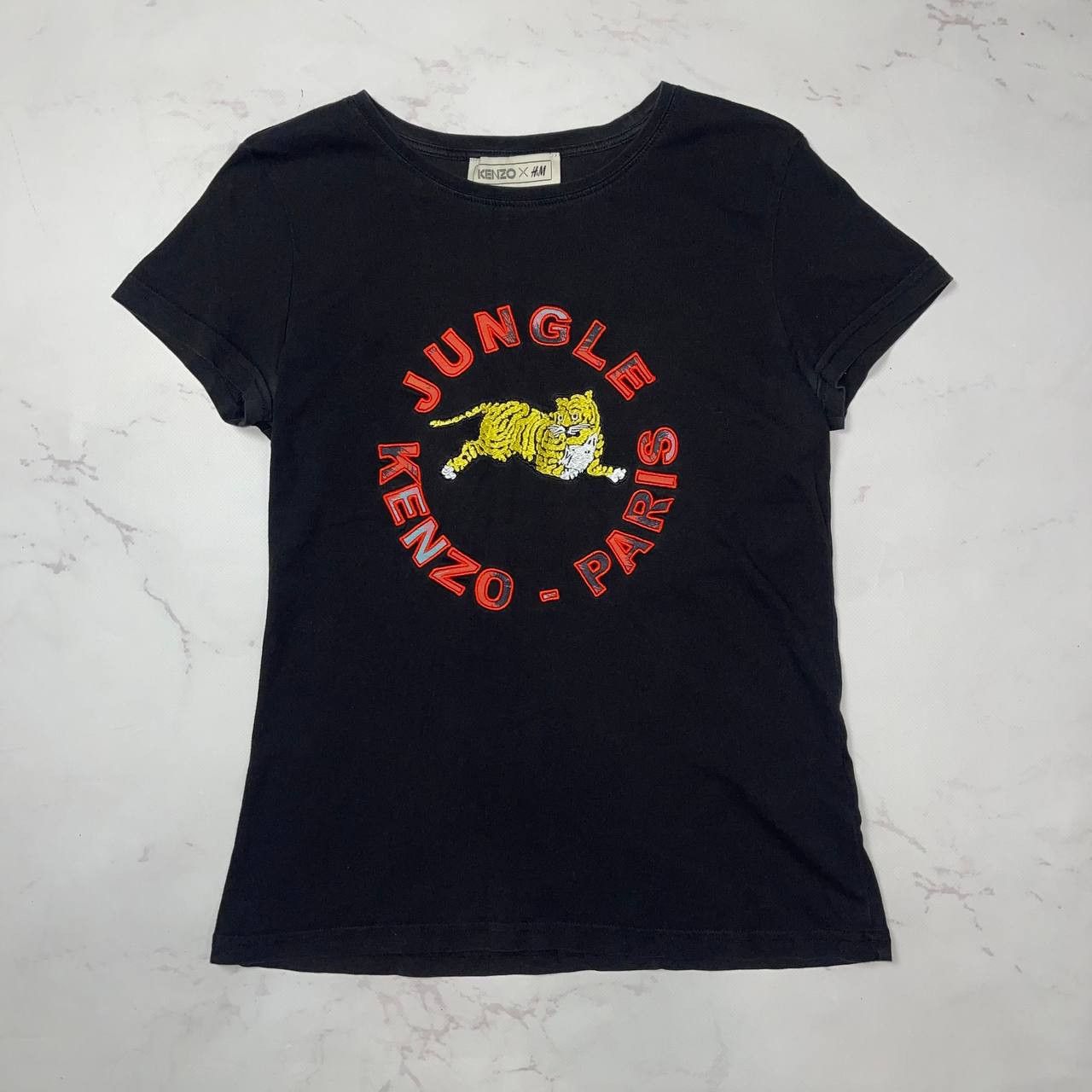 Kenzo Kenzo H&M Tiger Jungle Paris T-Shirt Embroidered Short Sleev Size S / US 4 / IT 40 - 1 Thumbnail