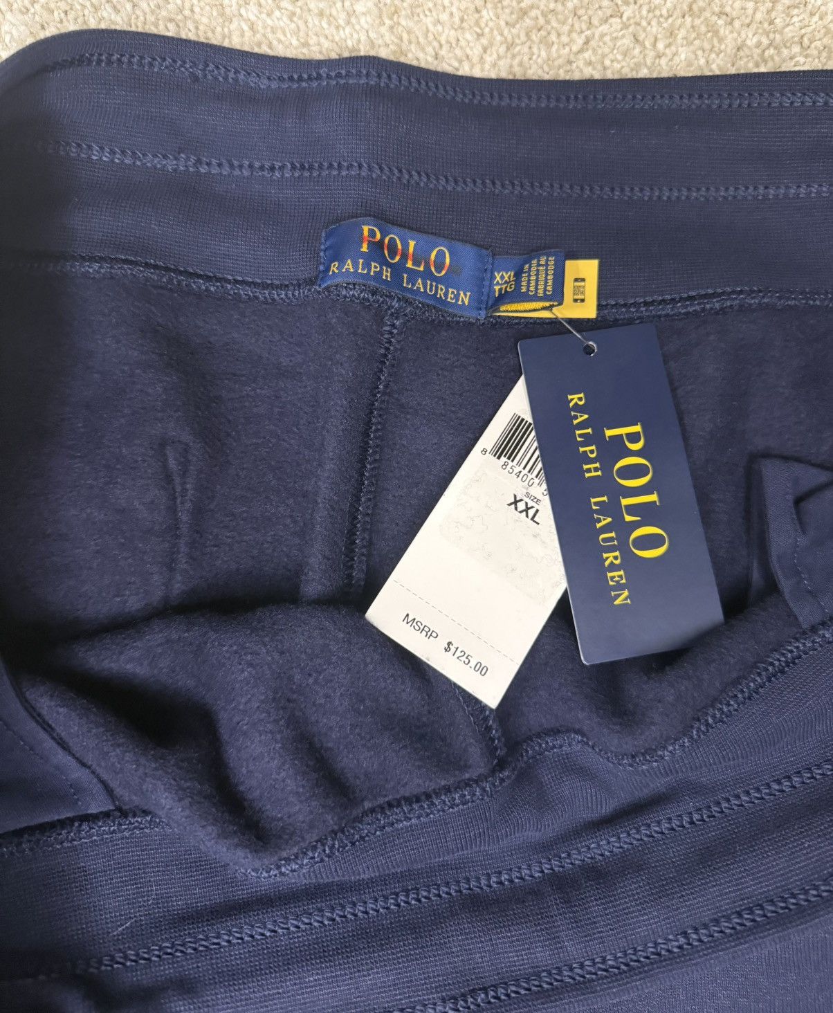 Polo Ralph Lauren Polo Ralph Lauren Fleece Sweatpants Navy Size US 38 / EU 54 - 4 Thumbnail