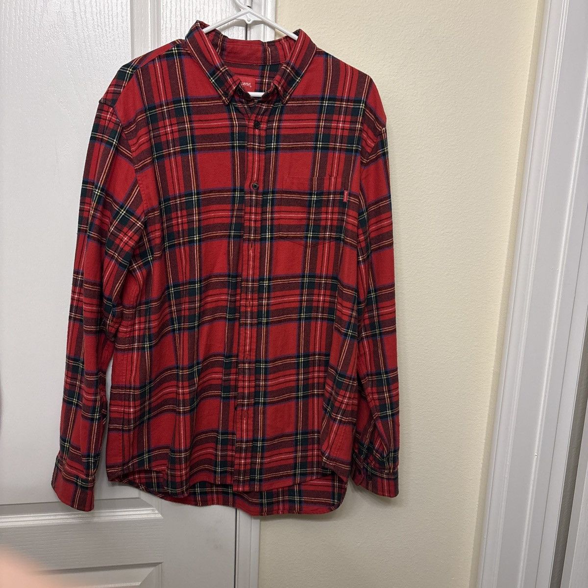 Supreme Fw 17 plaid button up Size US XL / EU 56 / 4 - 4 Thumbnail