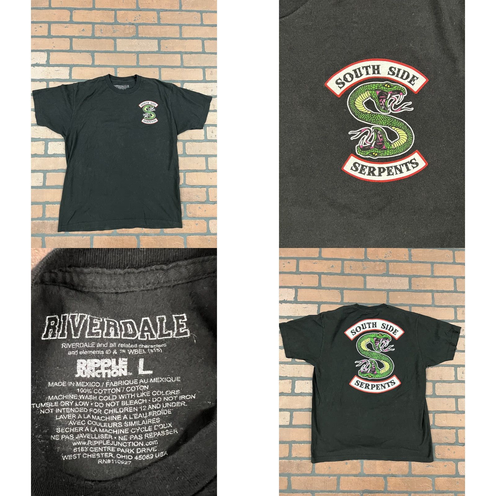 Vintage Riverdale Southside Serpents Jacket Medium & Matching Shirt Large Combo Size US M / EU 48-50 / 2 - 8 Thumbnail
