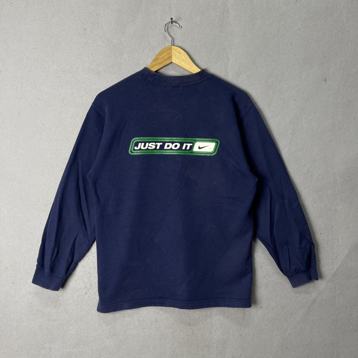 Nike Vintage 2000s Nike “Just Do It” Double Logo Sweatshirt Size US M / EU 48-50 / 2 - 6 Thumbnail