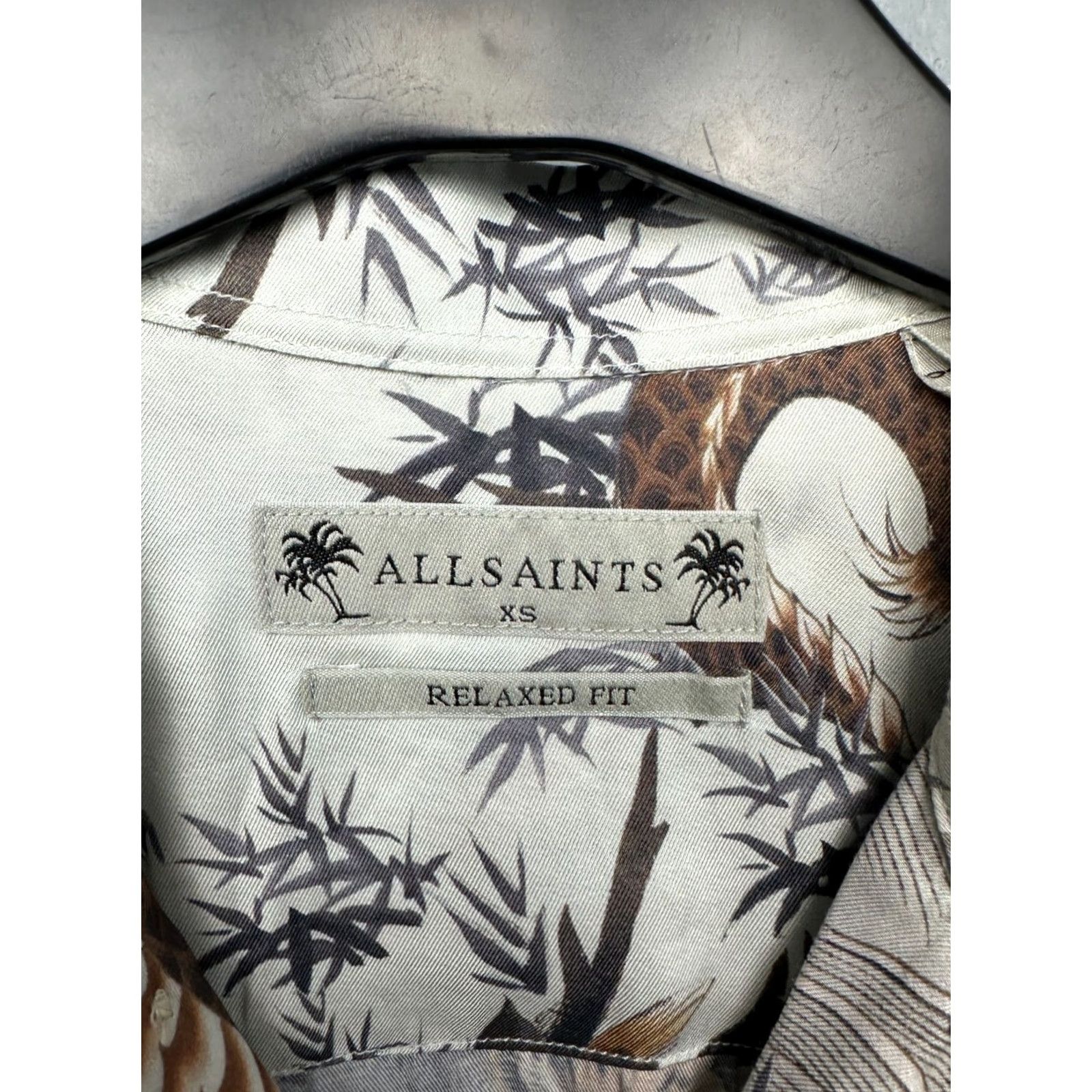Allsaints Allsaints Kali Hawaiian Shirt Dragon Tiger XS Men Button-Up Short Sleeve Collared Multicolor Pattern Hawaiian 90s Theme Mens Size US XS / EU 42 / 0 - 4 Thumbnail