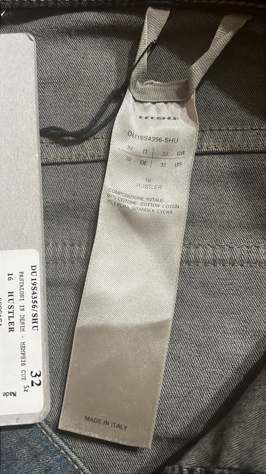 Rick Owens × Rick Owens Drkshdw BNWT Rick Owens SS19 Hustler Blue Memphis Denim Size US 32 / EU 48 - 7 Thumbnail