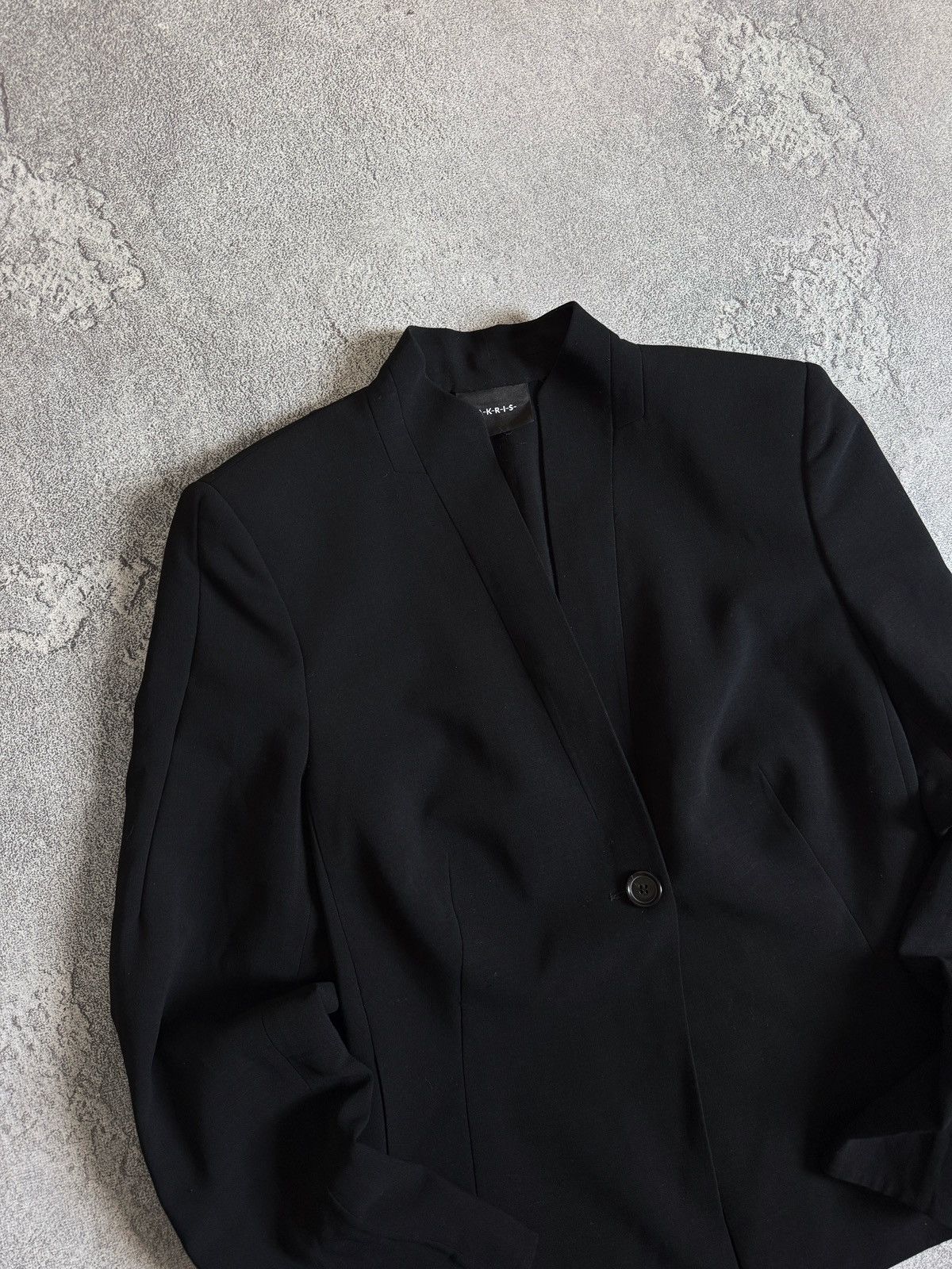 Akris Akris Punto 100% Wool Single Button Blazer Black Size US 12 Size L / US 10 / IT 46 - 3 Thumbnail