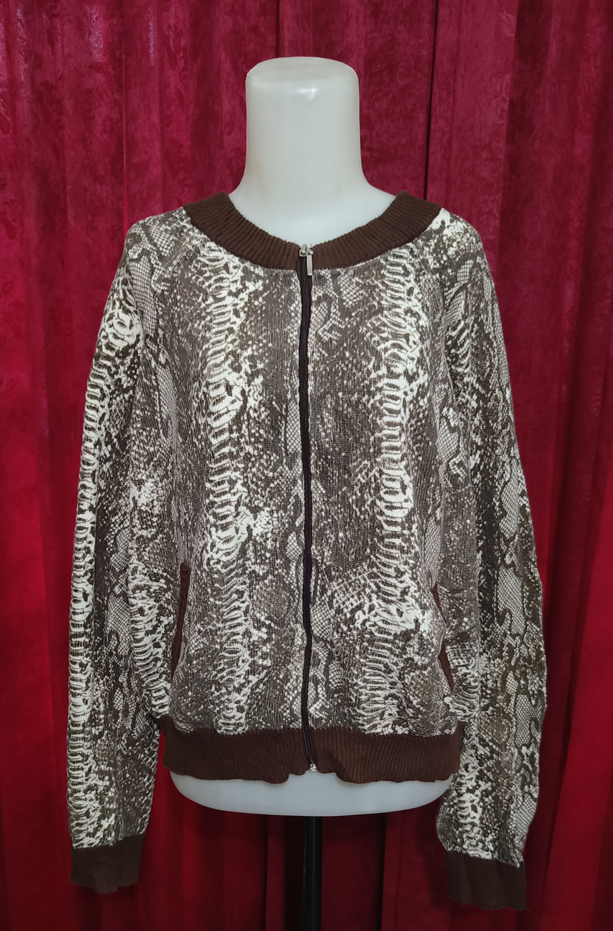 Other Vintage ASHLEY STEWART Women's Knit Cotton Full Zip Sweater Size M / US 6-8 / IT 42-44 - 9 Thumbnail