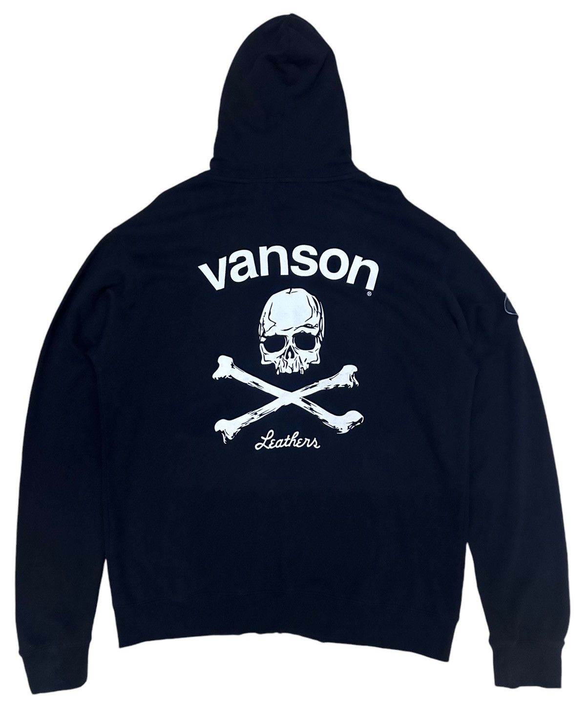 Japanese Brand × Sports Specialties × Vanson Leathers RARE ‼️ Vintage Vanson Leather Crossbones Logo Hoodie Size US M / EU 48-50 / 2 - 1 Thumbnail