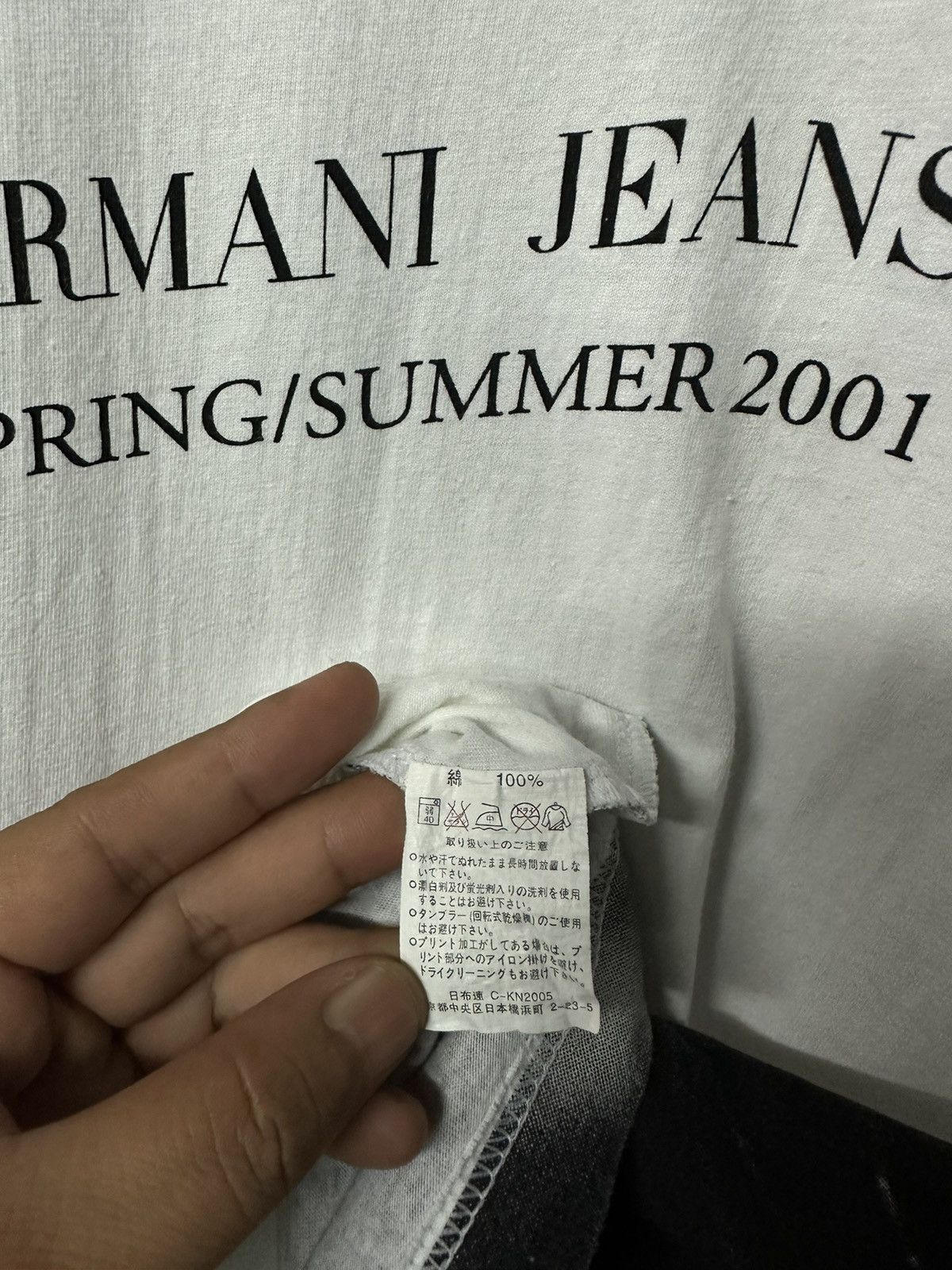Armani Rare Vintage Armani Spring Summer Weber Japan Tee Size US M / EU 48-50 / 2 - 9 Thumbnail