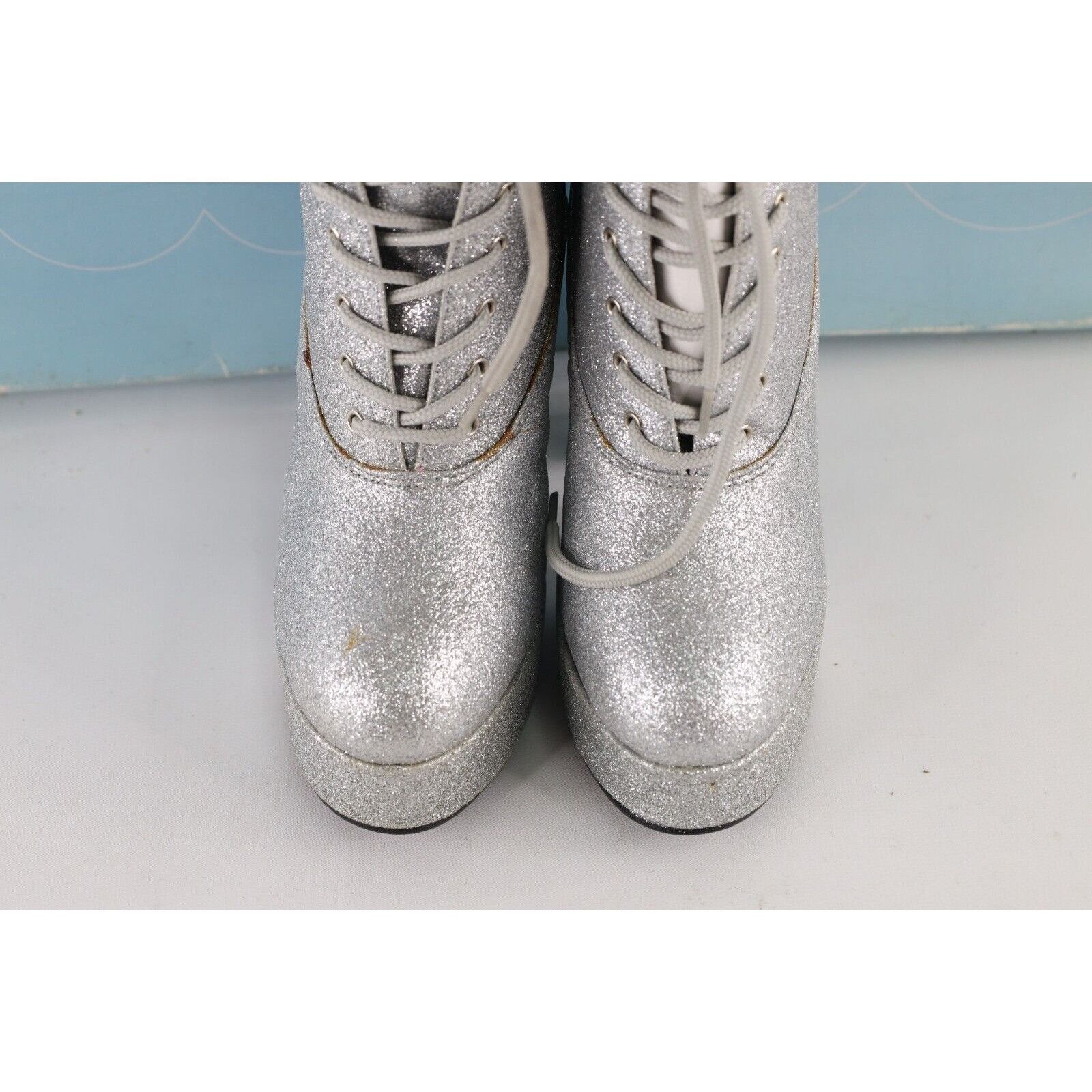 Vintage NOS Vintage 90s Chunky Platform Heeled Go Go Boots Size US 6.5 / IT 36.5 - 3 Thumbnail