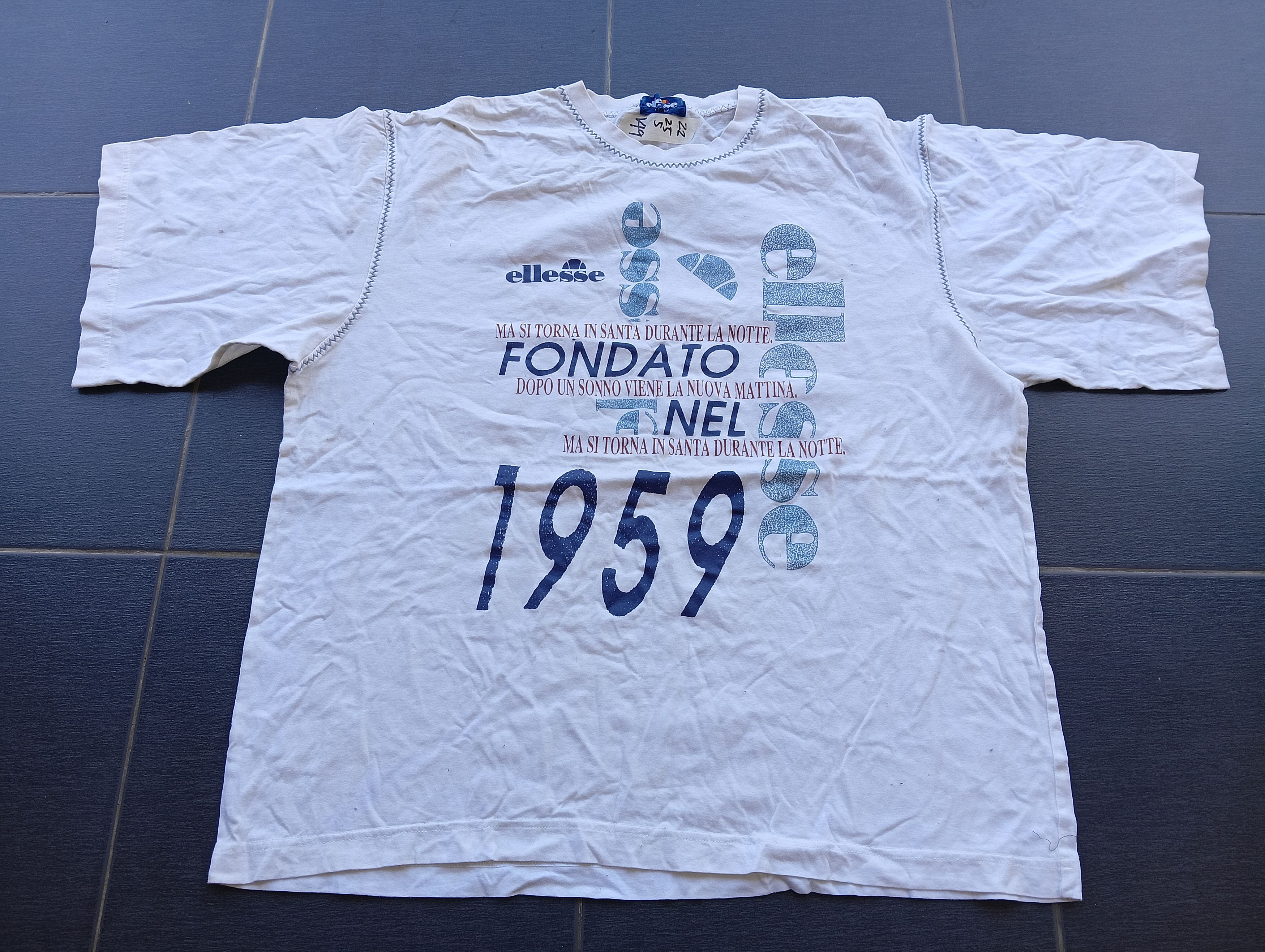 Ellesse VINTAGE ellesse tshirt fondato nel 1959 Size US L / EU 52-54 / 3 - 2 Thumbnail