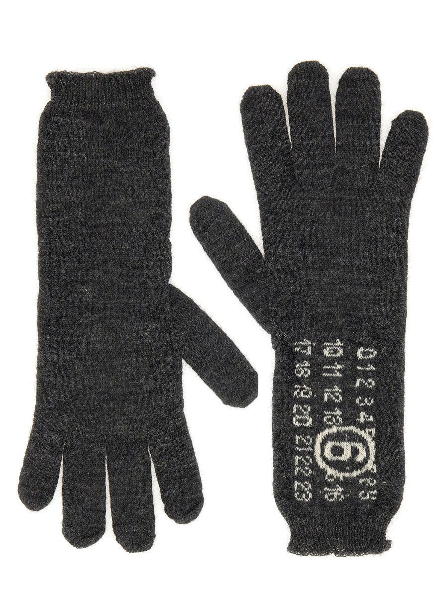 MM6 MM6 WOOL GLOVES. - GREY Size ONE SIZE - 1 Thumbnail