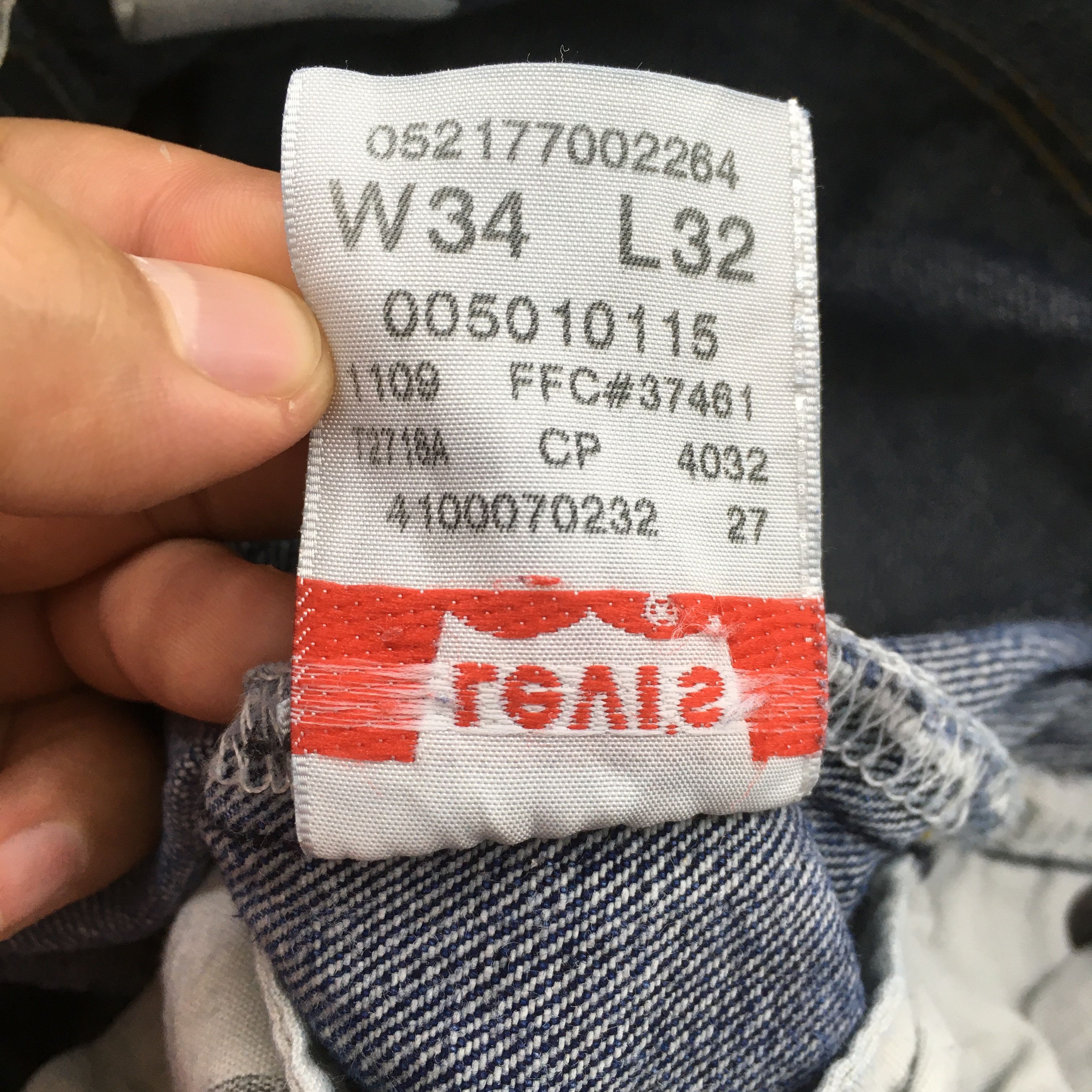 Levi's Size 32x30.5 Vintage 80s Levi's 501 Regular Fit Jeans S1591 Size US 32 / EU 48 - 15 Thumbnail