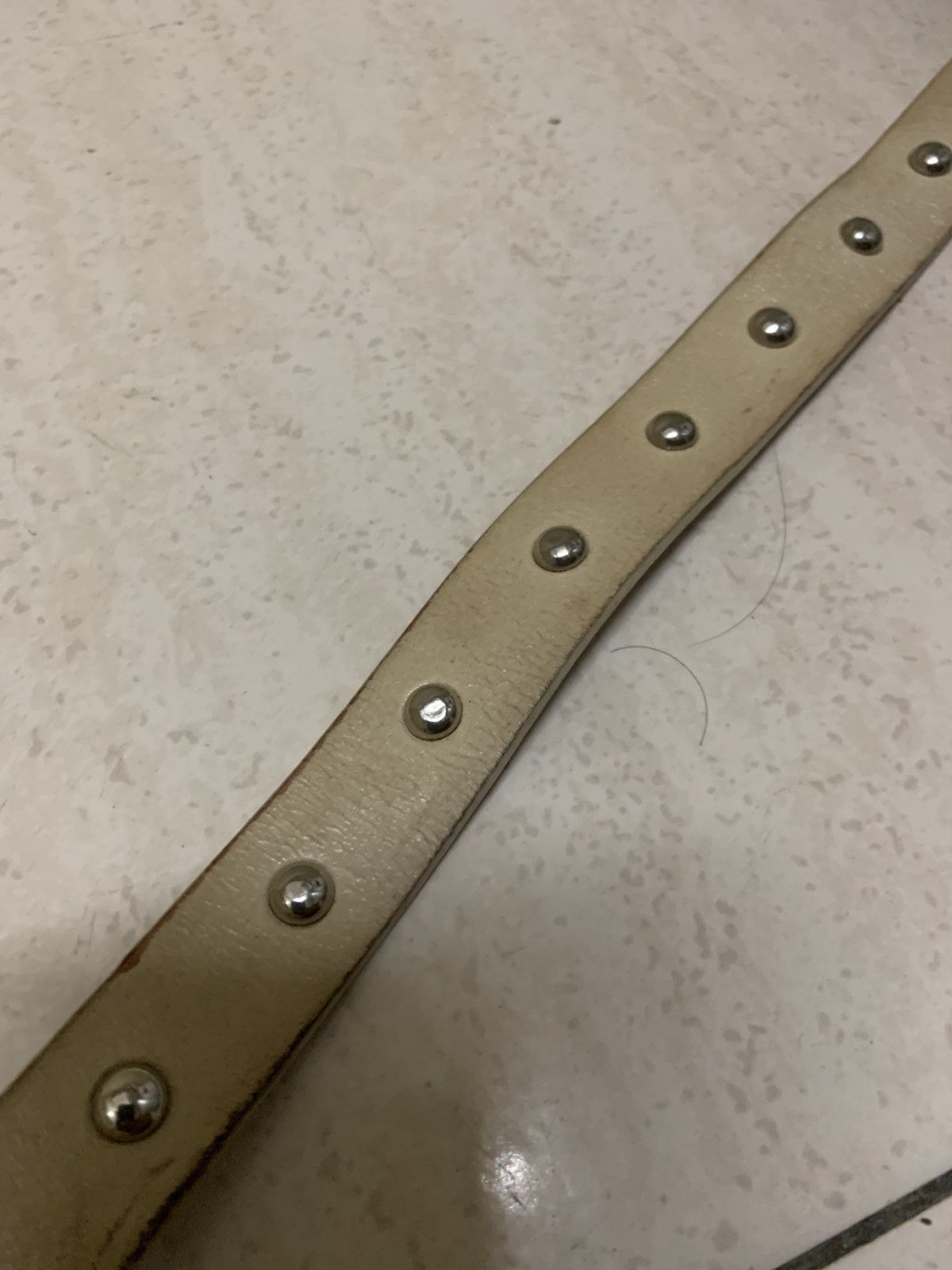 Maison MIHARA YASUHIRO Miharayamasuhiro good inspration leather belt with studs Size ONE SIZE - 7 Thumbnail