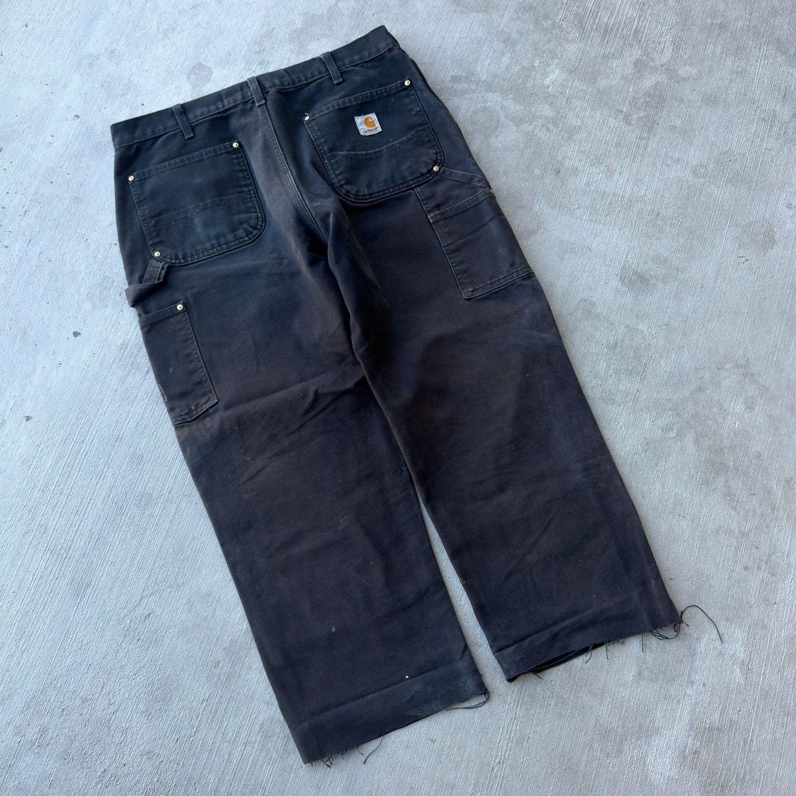 Carhartt × Vintage Carhartt black double knee work wear carpenter pants Size US 35 - 4 Thumbnail