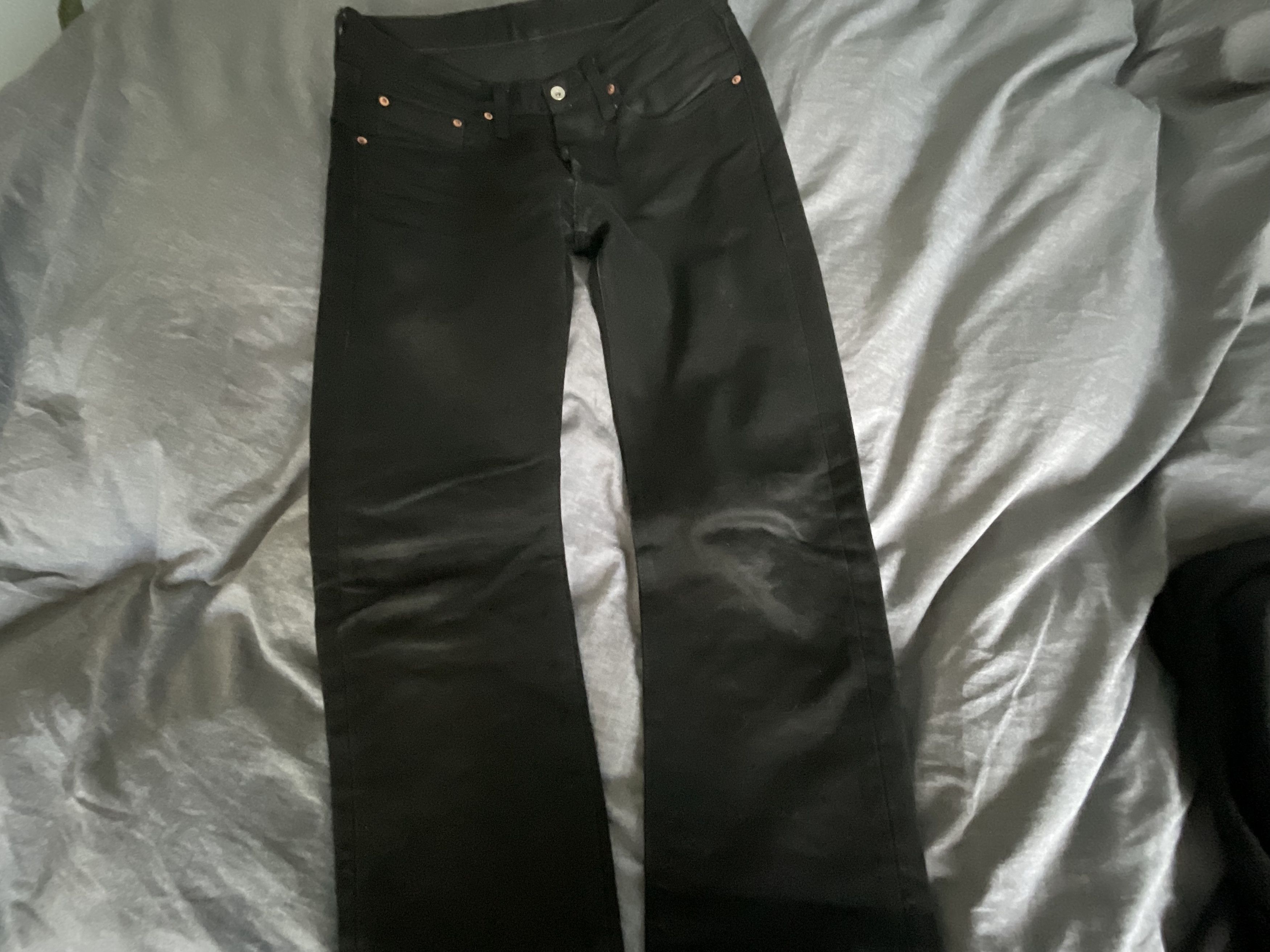 Iron Heart Iron Heart 14oz Selvedge Jeans IH 555S 142 bbBlack/Black Size US 33 - 8 Thumbnail
