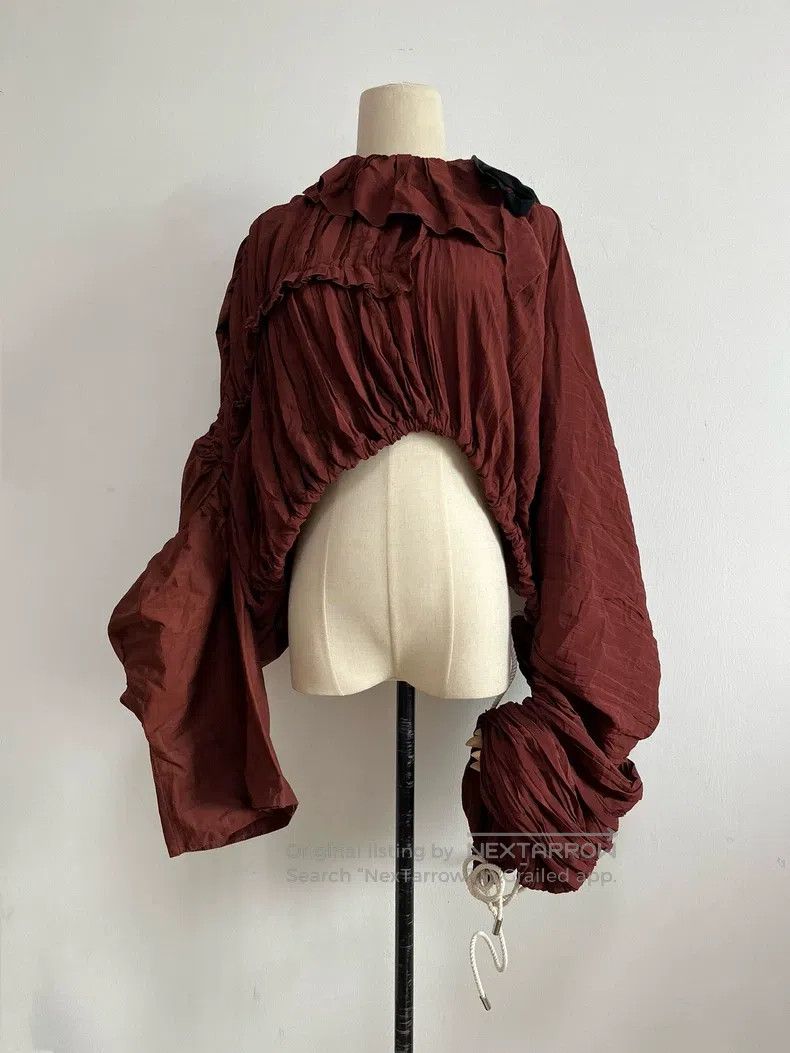Marni MARNI Drawstring pleated top Size XS / US 0-2 / IT 36-38 - 3 Thumbnail