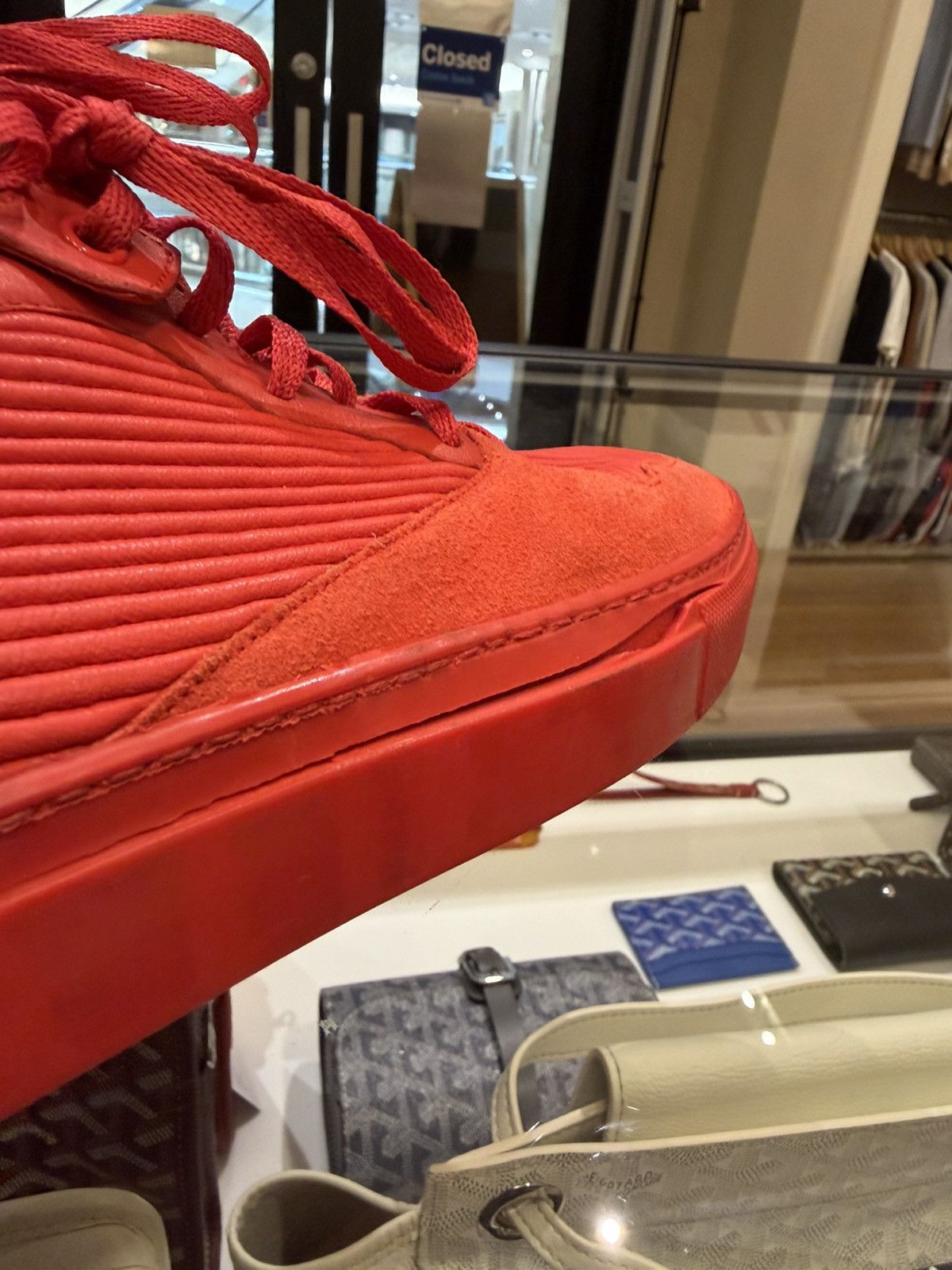 Balenciaga Balenciaga Pleated Arenas -Red Suede Size US 6 / EU 39 - 9 Thumbnail