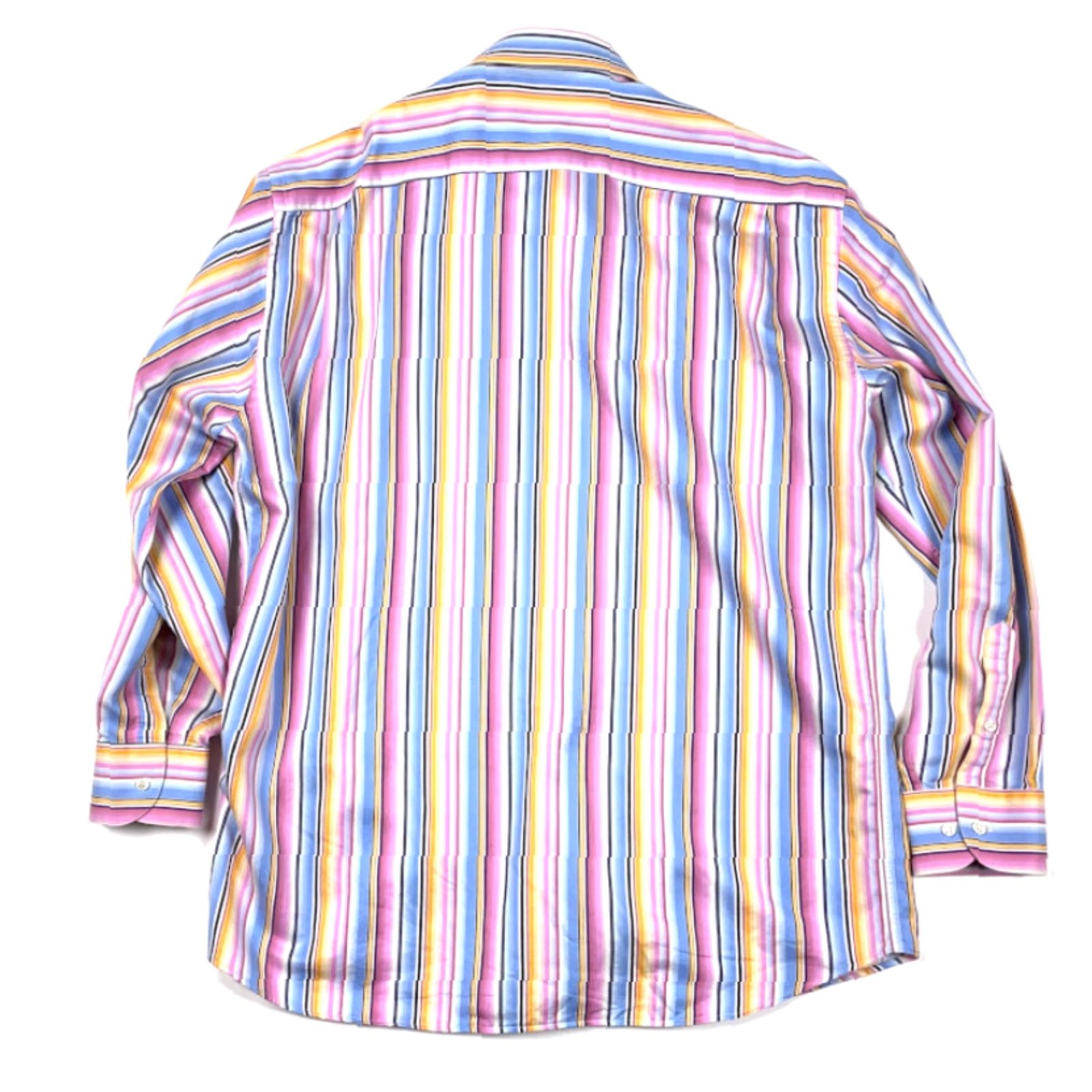 Rainbow St. Croix Multicolor Rainbow Striped Shirt Italy Made Preppy Classic Ivy XL Size US XL / EU 56 / 4 - 2 Thumbnail