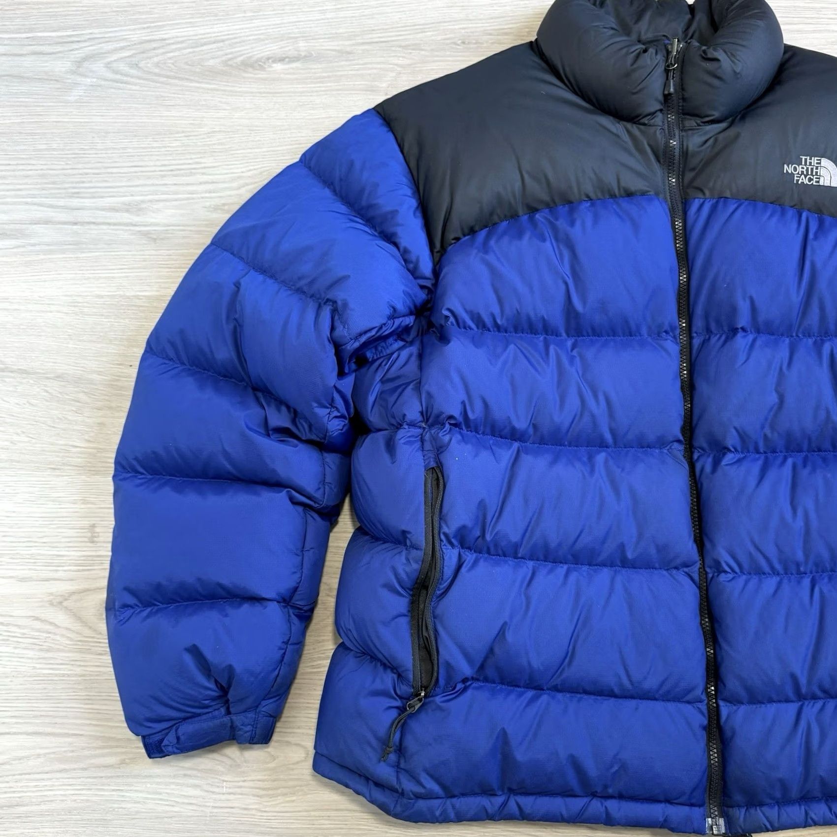 The North Face North Face Nuptse Puffer Jacket Mens XXL 2X Blue Black Winter Goose Down Coat Size US XXL / EU 58 / 5 - 3 Thumbnail