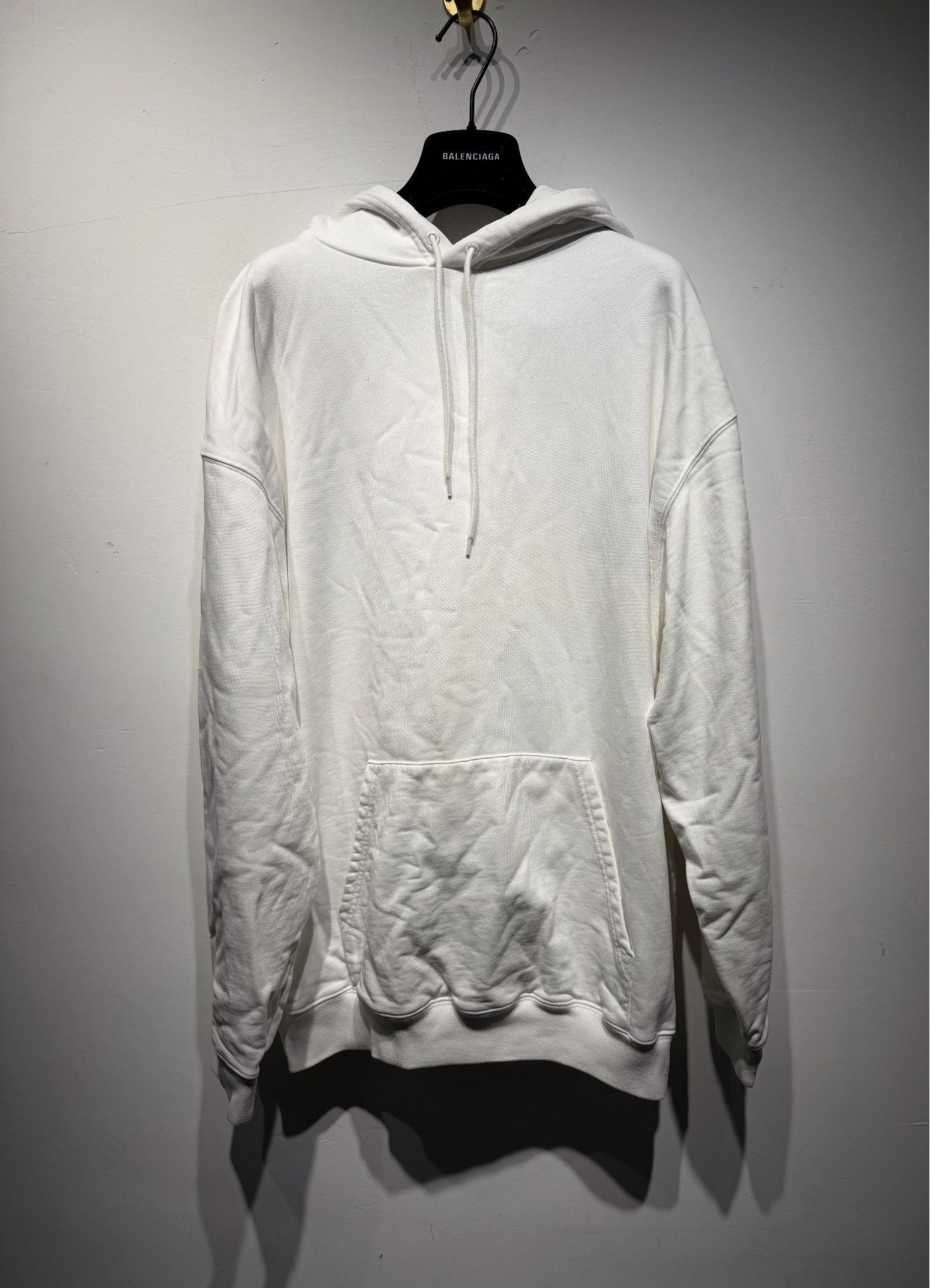 Balenciaga Balenciaga Retro White Hoodie L Men Size US L / EU 52-54 / 3 - 1 Thumbnail